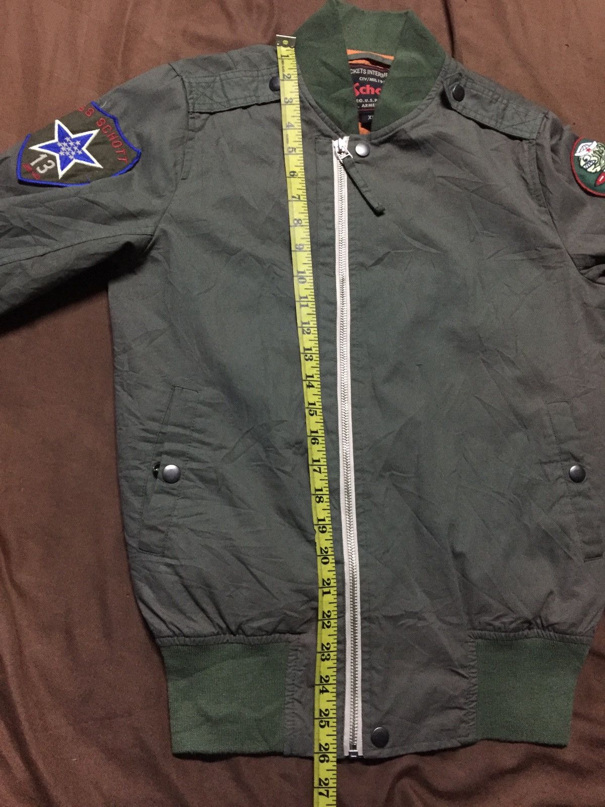 Schott Schott NYC Intermediate Bomber Jacket Size US XS / EU 42 / 0 - 9 Thumbnail