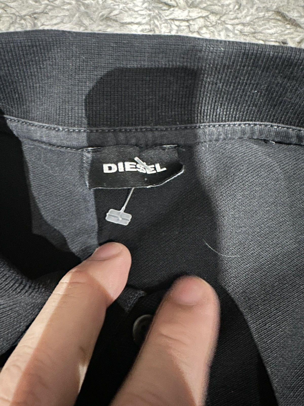 Diesel Vintage Diesel Mens T-Kal-Patch Black Polo Shirt Size Medium Size US M / EU 48-50 / 2 - 6 Thumbnail
