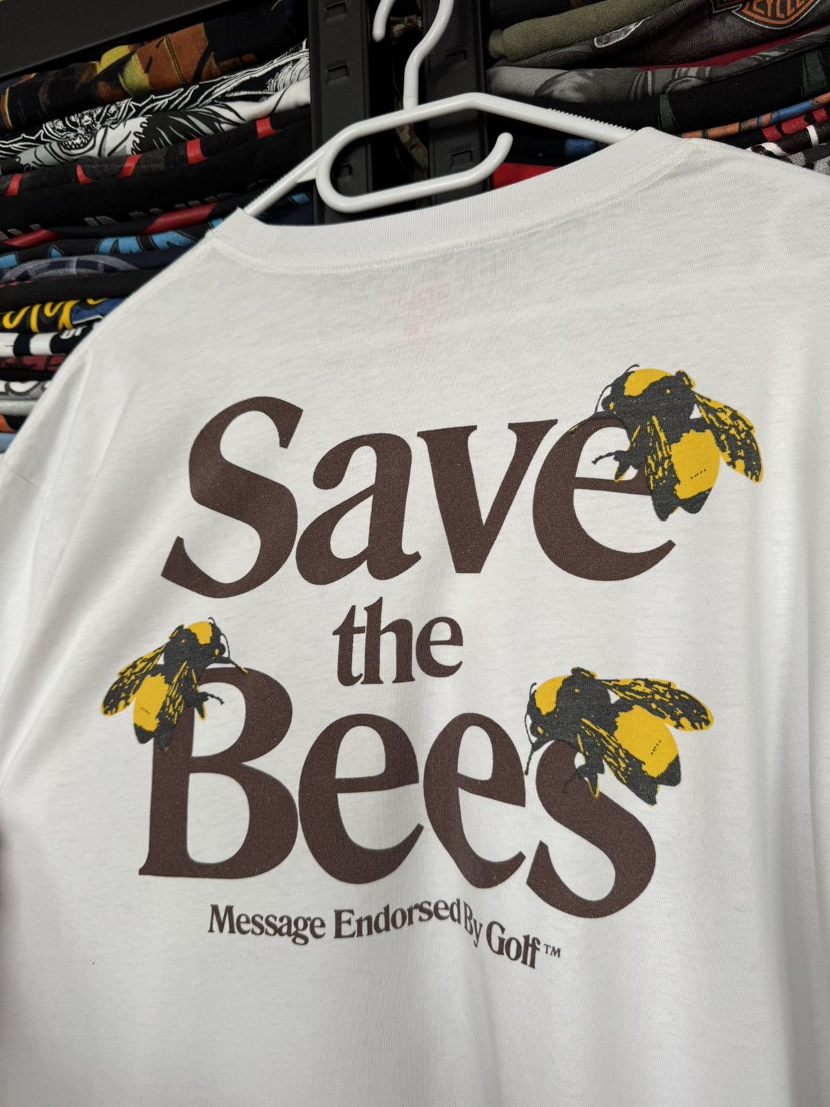 Golf Wang Golf Save the Bees white tee Size US L / EU 52-54 / 3 - 5 Thumbnail