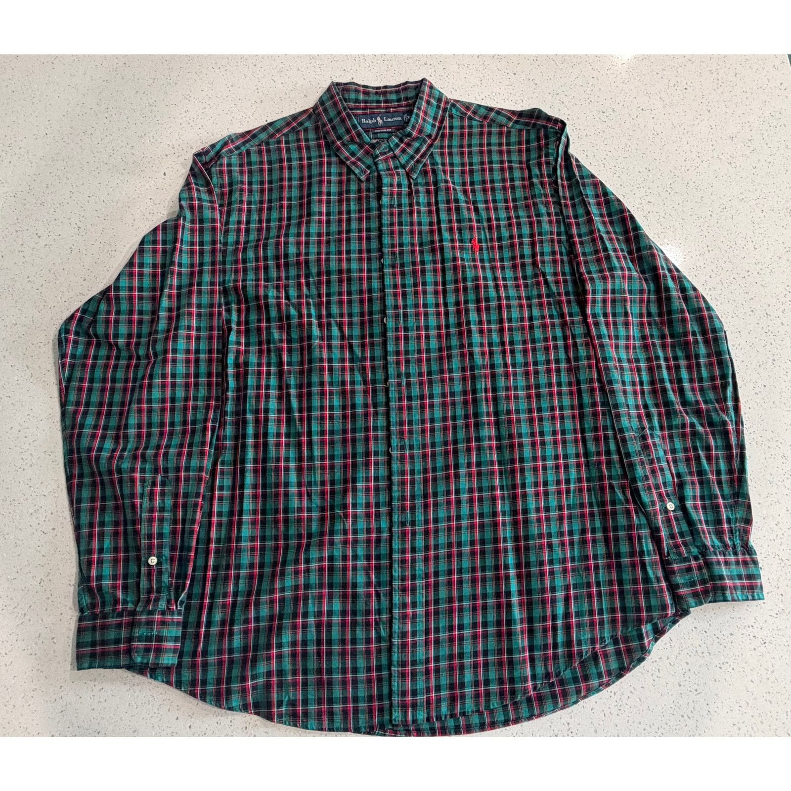 Ralph Lauren Vtg Ralph Lauren Plaid Button Down Shirt Long Sleeve XXL Size US XXL / EU 58 / 5 - 1 Thumbnail