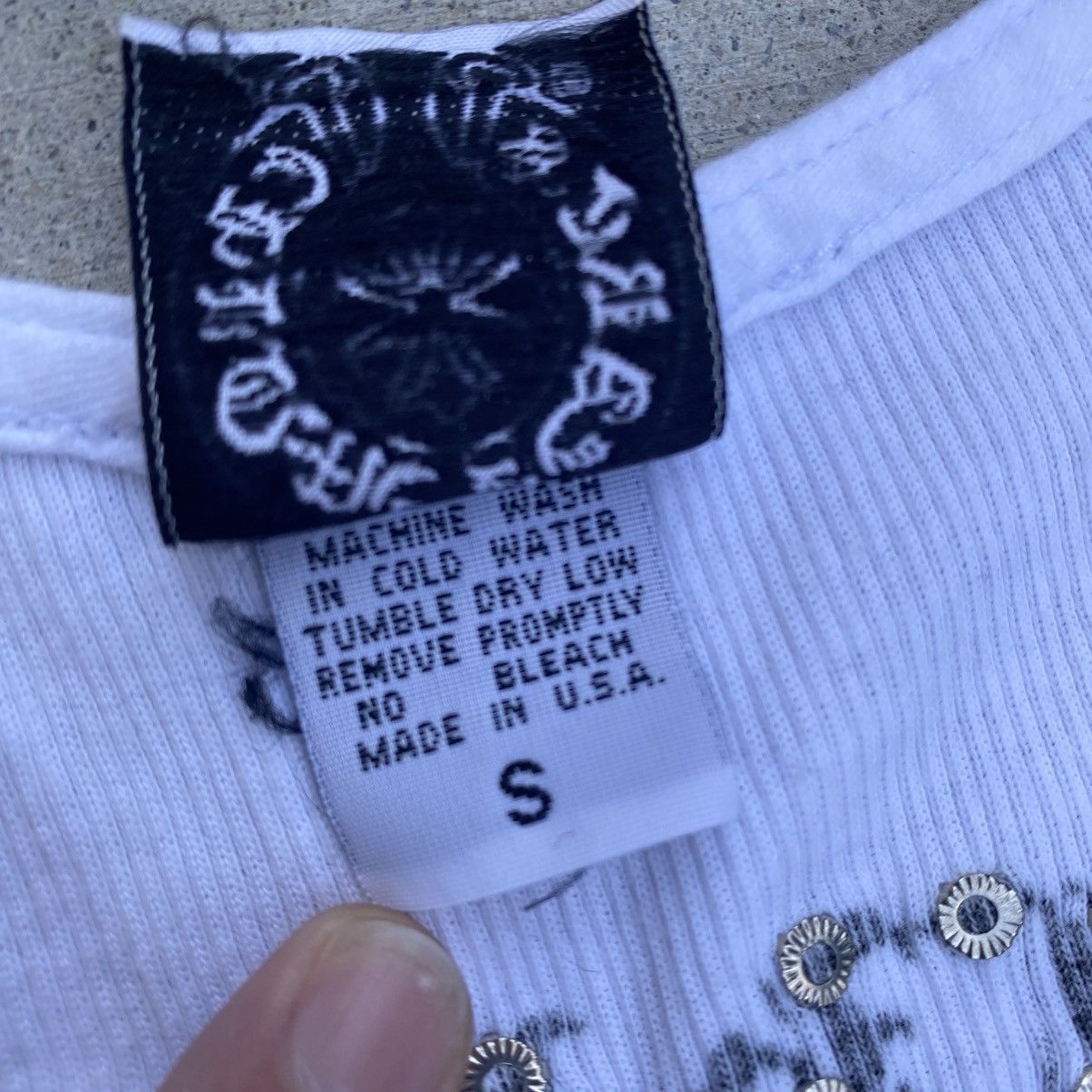 Chrome Hearts Chrome Hearts Swarovski T Bar Tank Top Small Size US S / EU 44-46 / 1 - 4 Thumbnail