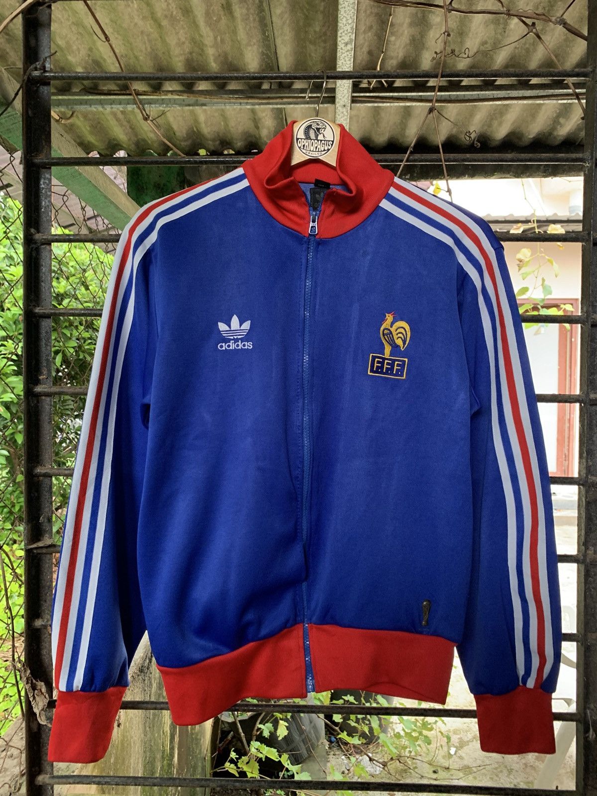 Adidas 🐍 Vintage Adidas France Track Jacket Size US M / EU 48-50 / 2 - 1 Thumbnail