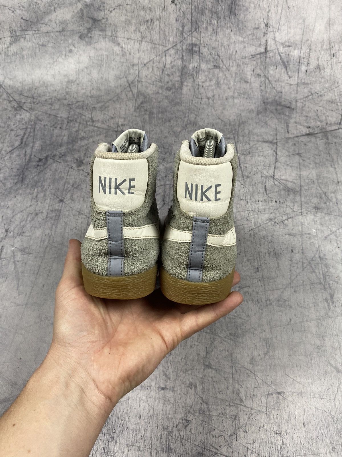 Nike × Vintage Nike Blazer Mid Suede y2k drill Sneakers Size US 7.5 / IT 37.5 - 4 Thumbnail
