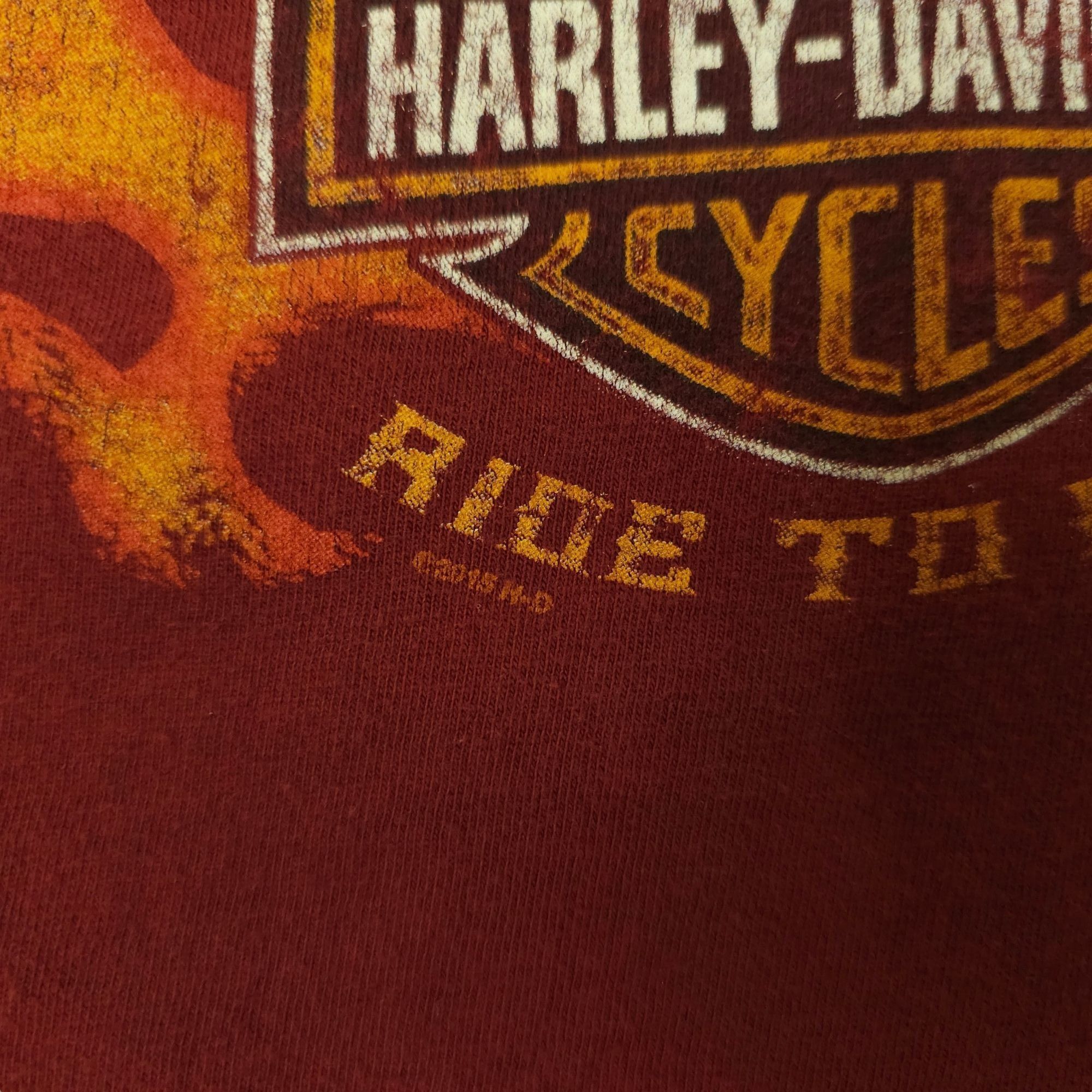 Harley Davidson Harley Davidson T Shirt Mens L Double Sided Ride To Live Size US L / EU 52-54 / 3 - 9 Thumbnail