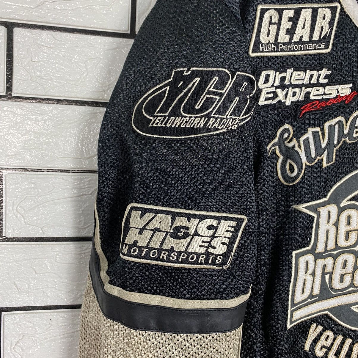 YELLOW CORN Vintage Biker Jacket Cafe Racer Yellow Corn Big Logo Size US L / EU 52-54 / 3 - 10 Thumbnail