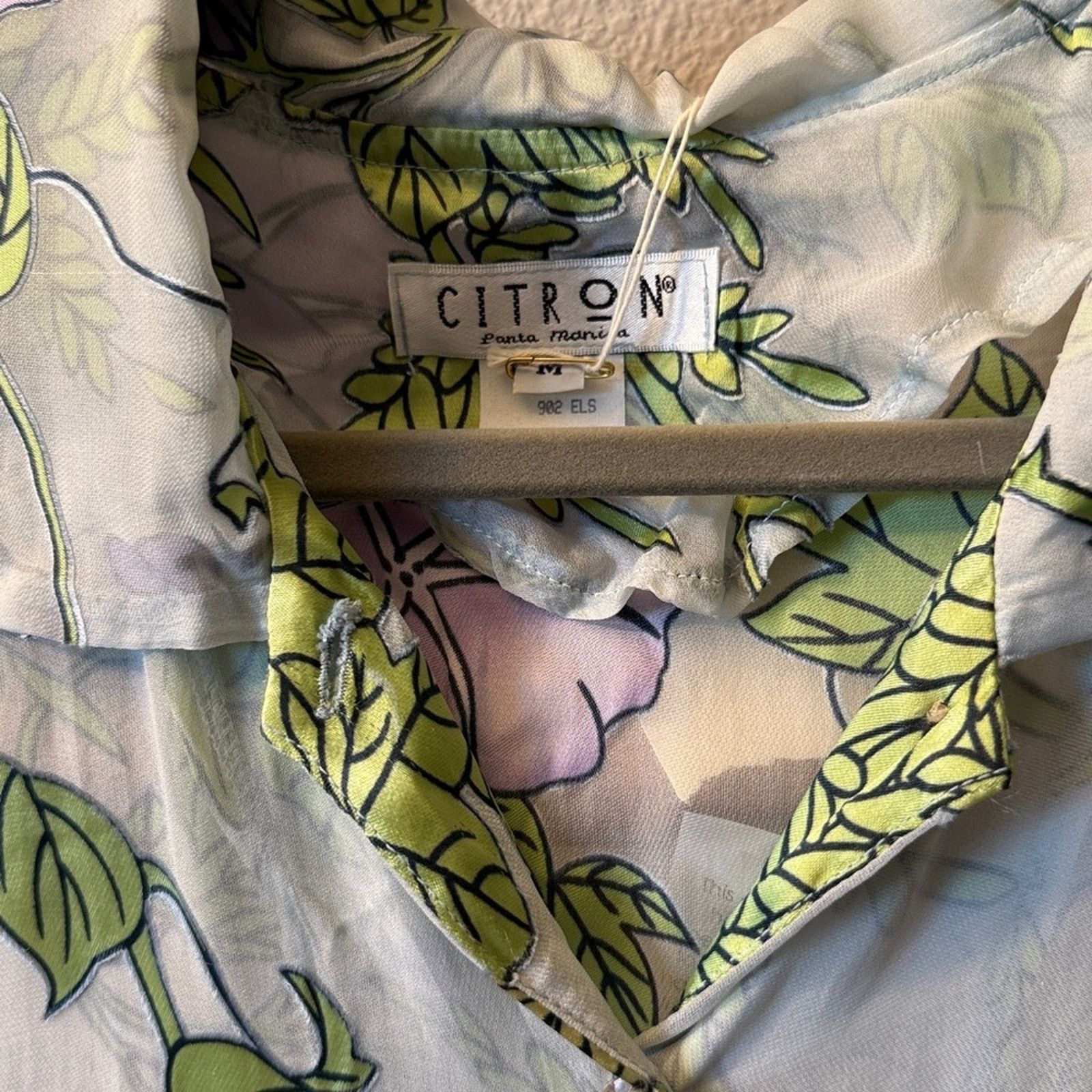 Other NWT Citron, Santa Monica silk blend button floral top Size M / US 6-8 / IT 42-44 - 2 Thumbnail
