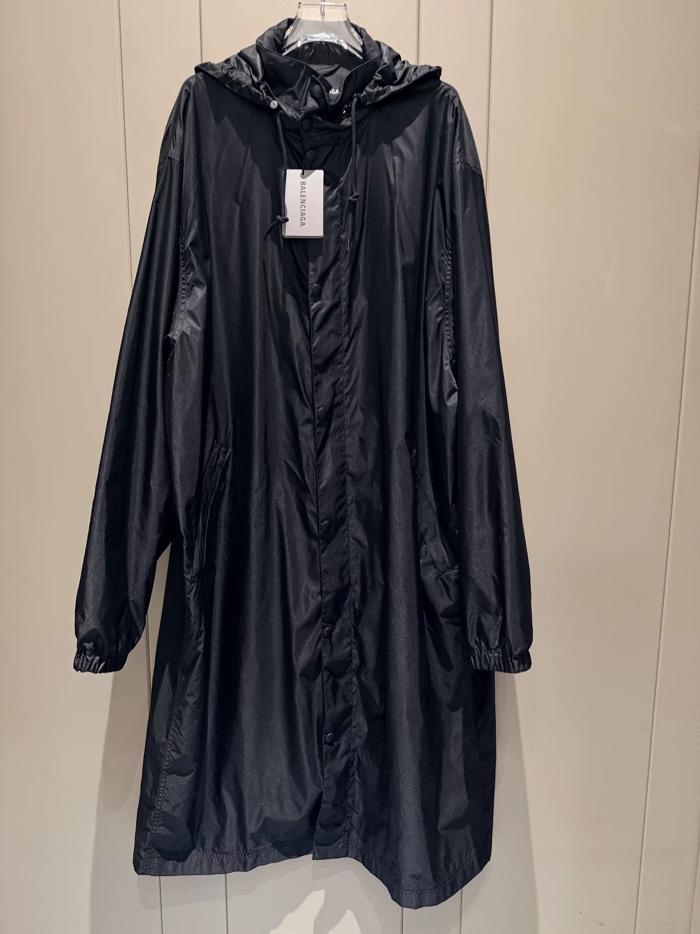 Balenciaga Balenciaga Long Hooded Trench Coat Size US S / EU 44-46 / 1 - 1 Thumbnail