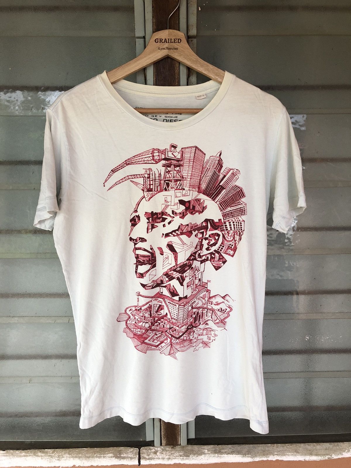 Diesel Vintage Diesel Punk Photo Shirt Tee Size US S / EU 44-46 / 1 - 1 Thumbnail