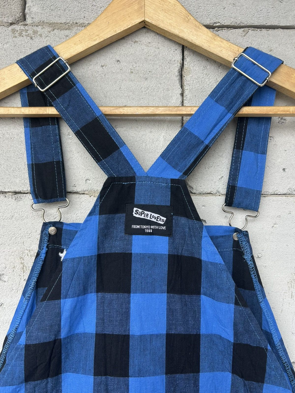 Hysteric Glamour Super Lovers Tokyo Blue Checkered Coverall Size US 32 / EU 48 - 10 Thumbnail