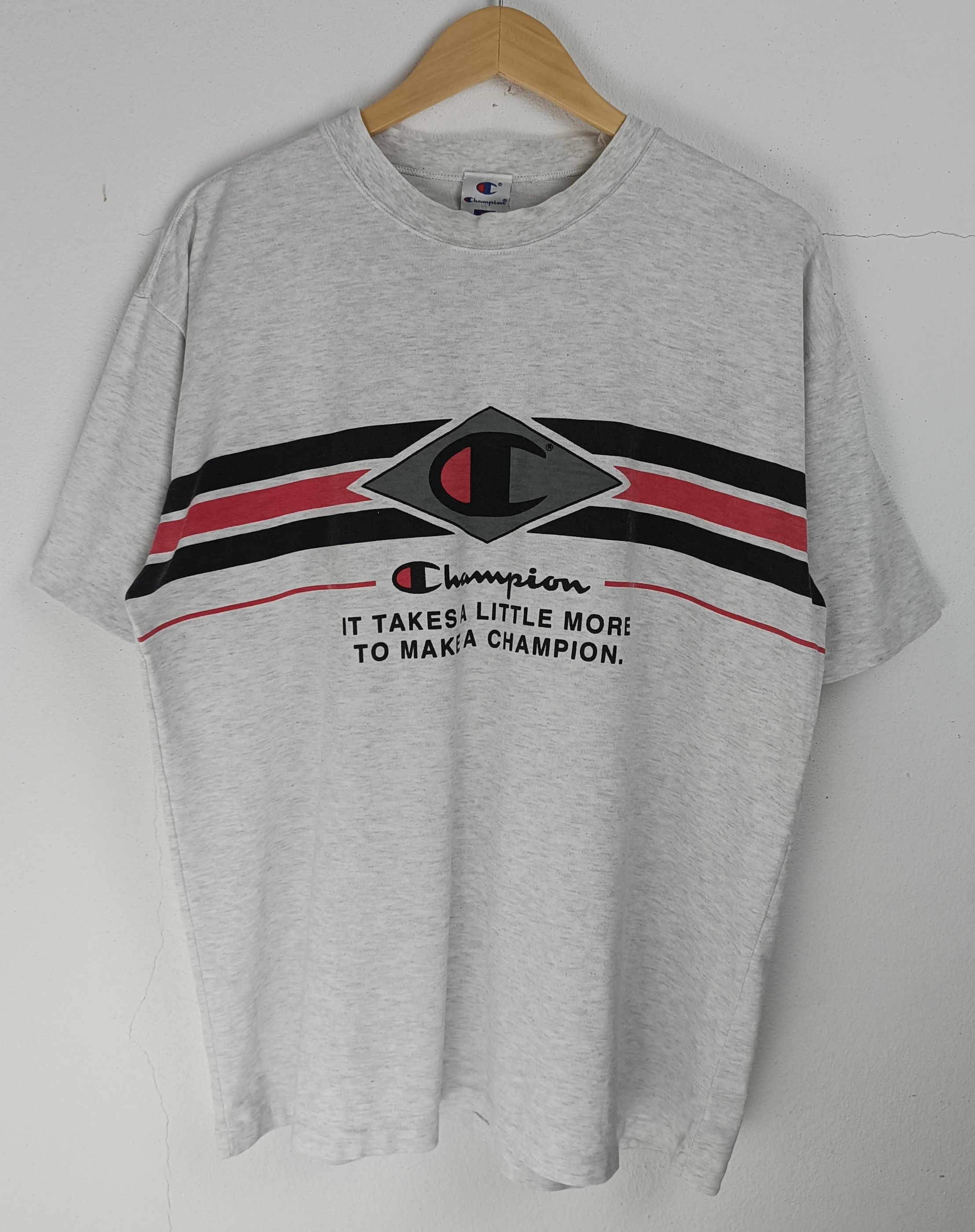 Champion VINTAGE 90'S CHAMPION VERY RARE DESIGN SINGLE STITCH TEE Size US L / EU 52-54 / 3 - 3 Thumbnail
