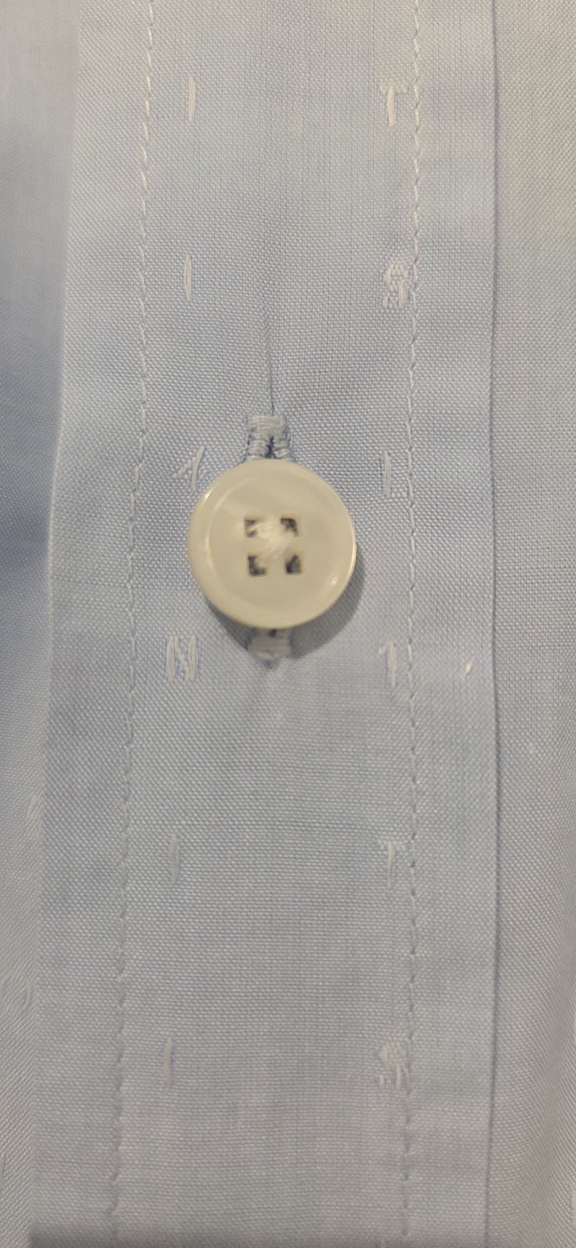 Louis Vuitton Powder blue dress shirt with all over pinstripe printing Size US XXL / EU 58 / 5 - 5 Thumbnail