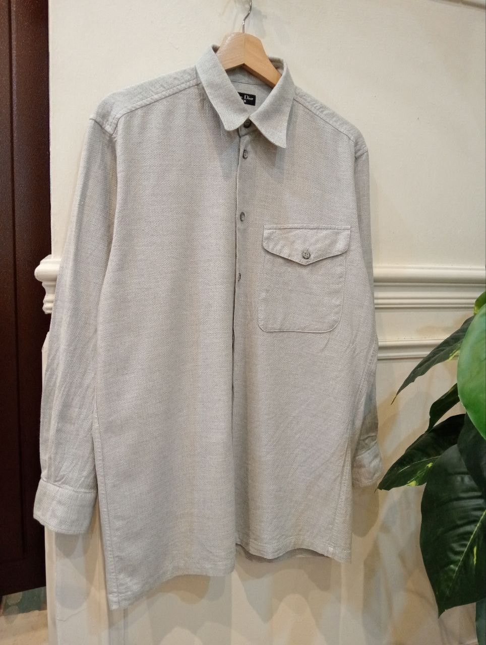 Christian Dior Monsieur VTG CHRISTIAN DIOR MONSIEUR COTTON RAYON SINGLE POCKET SHIRT Size US M / EU 48-50 / 2 - 1 Thumbnail