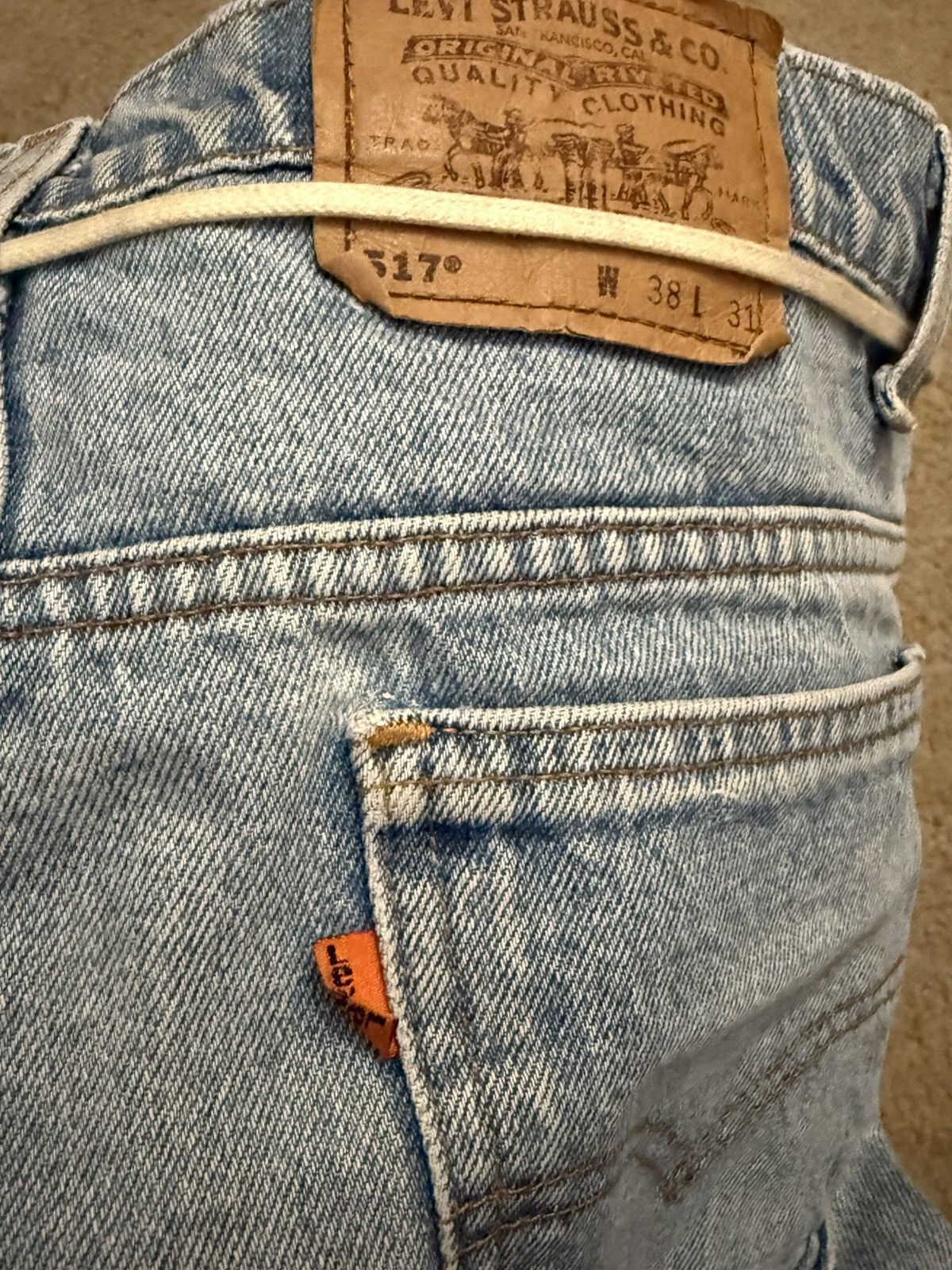 Levi's Vintage Clothing Orange Tag levis 517 Shorts Size US 34 / EU 50 - 4 Thumbnail