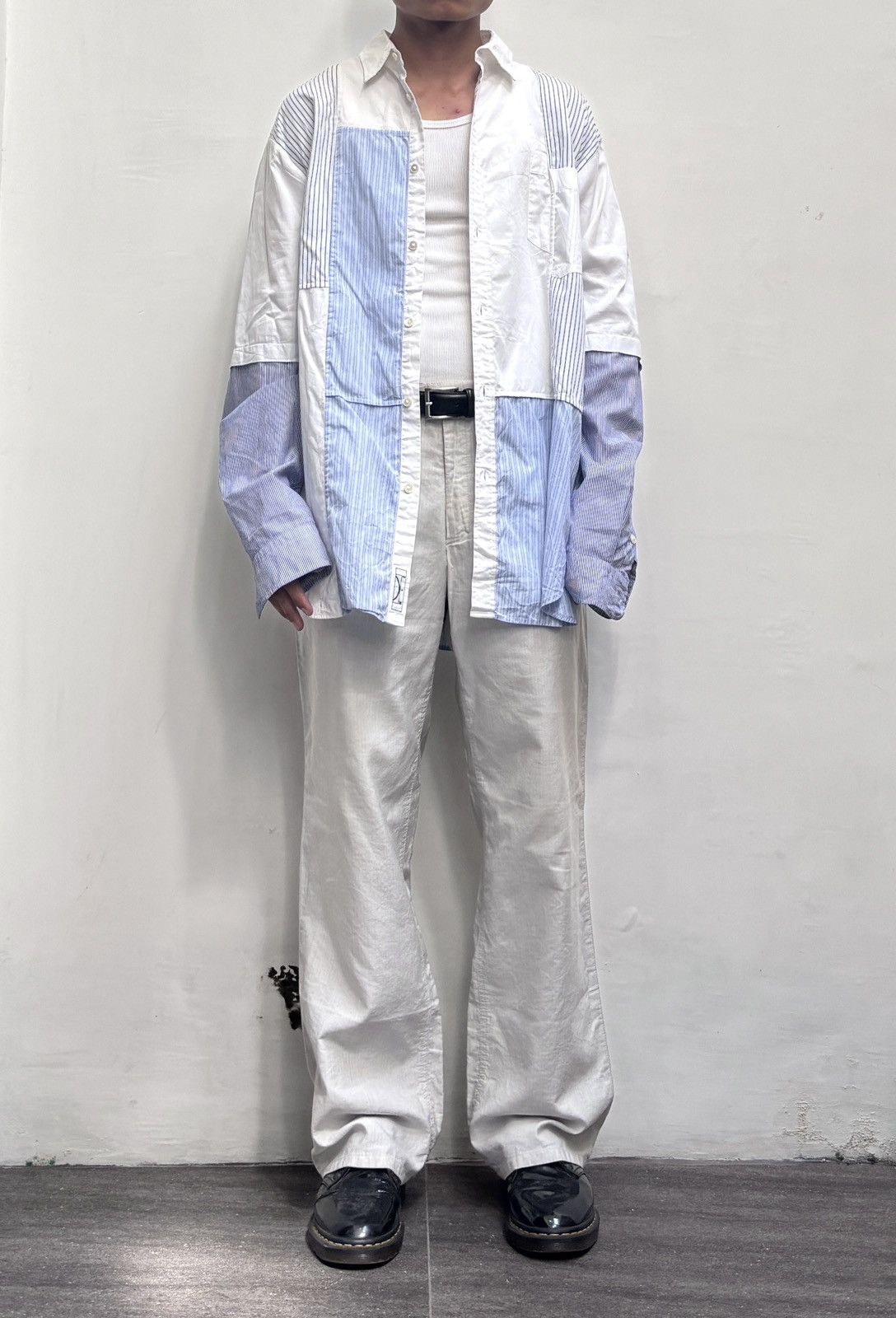 Alexander McQueen FREE TAX! Patchworked Longsleeve Shirt Size US M / EU 48-50 / 2 - 1 Thumbnail