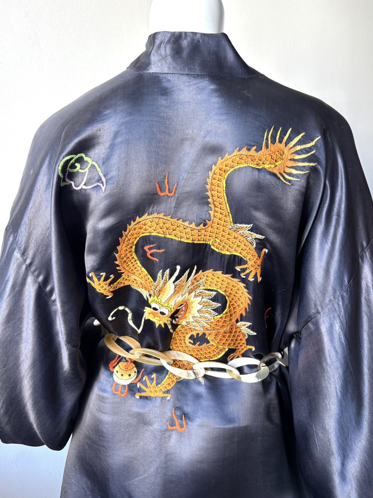 Other Silk chinese kimono dress hand embroidery vintage Size M / US 6-8 / IT 42-44 - 14 Thumbnail