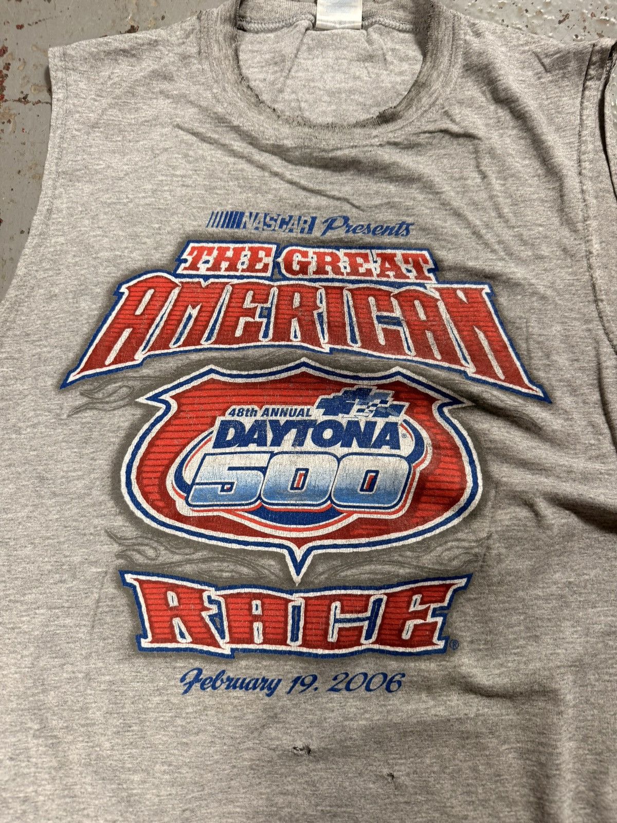 NASCAR Vintage Daytona 500 Nascar Cutoff Tee 2006 Size US L / EU 52-54 / 3 - 2 Thumbnail