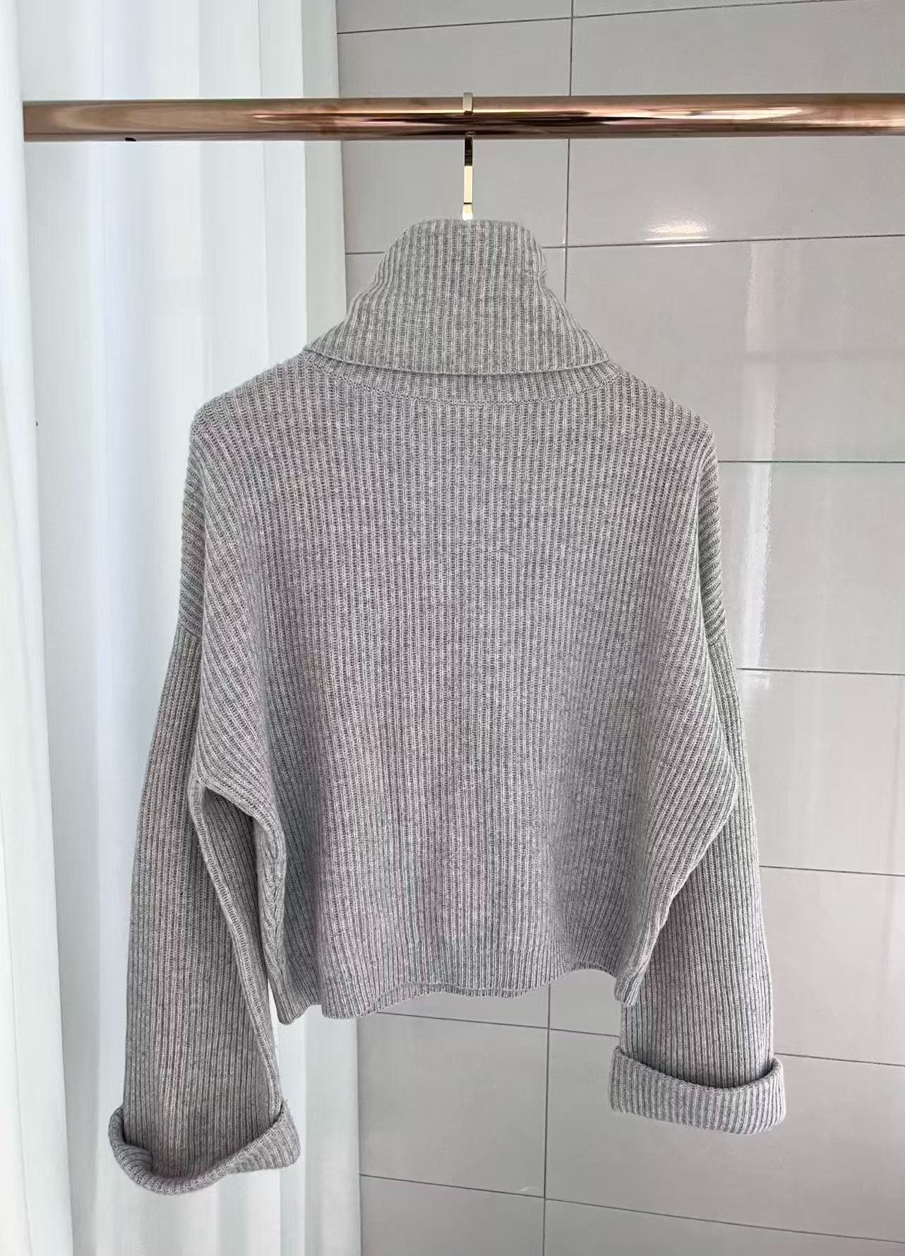Brunello Cucinelli Brunello Cucinelli Solid Turtleneck Cashmere Sweater Size US XS / EU 42 / 0 - 2 Thumbnail