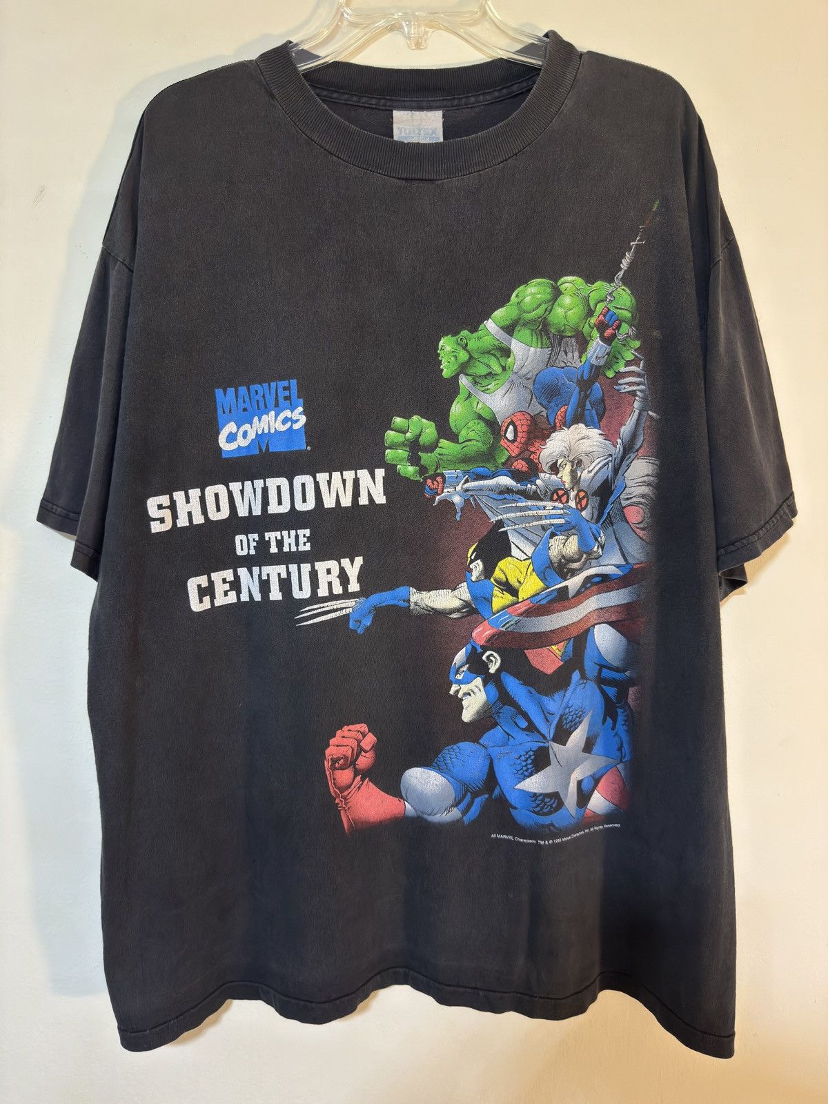 Marvel Comics Vintage marvel vs dc comic 1995 rare t shirt Size US XL / EU 56 / 4 - 1 Thumbnail