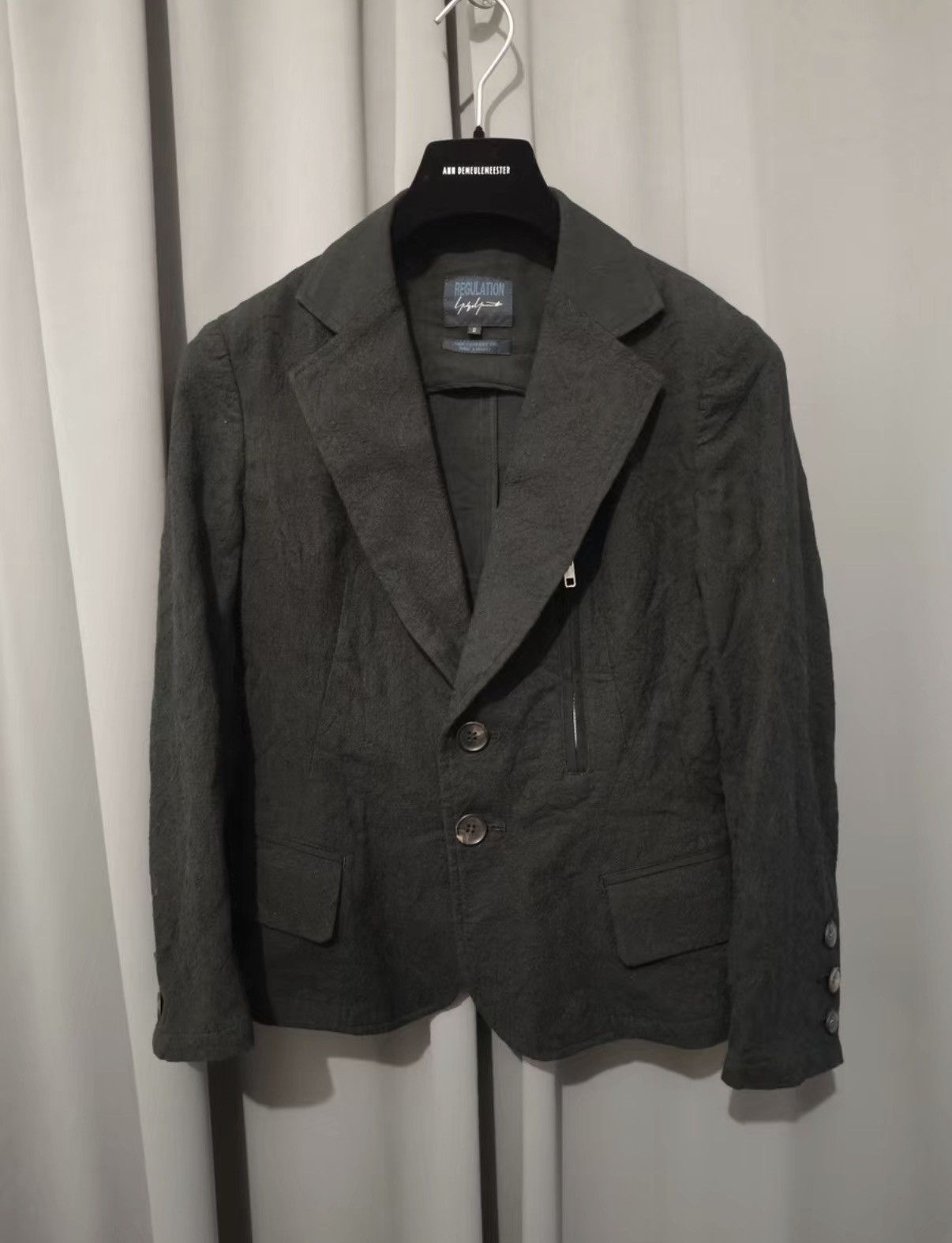 Yohji Yamamoto Yohji Yamamoto Jacquard Embroidered Blazer Size US S / EU 44-46 / 1 - 1 Thumbnail
