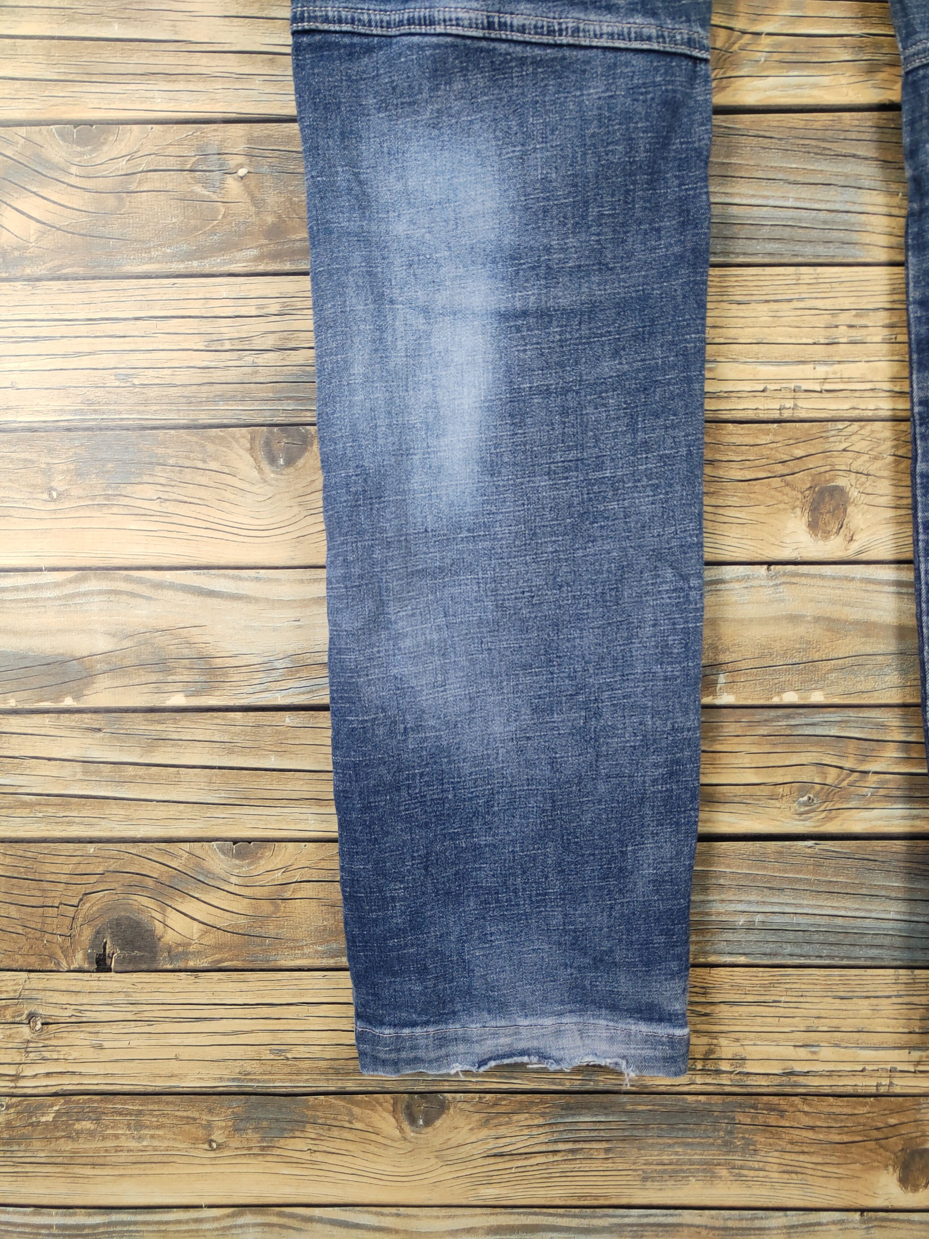 Japanese Brand FieldCore Dark Blue Distressed Ripped cargo Jeans #W1962 Size US 36 / EU 52 - 9 Thumbnail