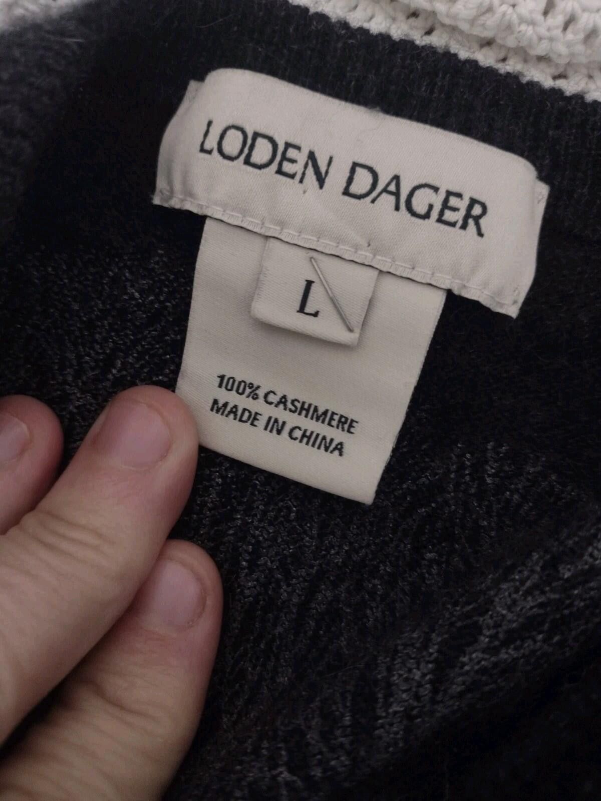 Other Loden Dager 100% Cashmere V Neck Sweater L Gray Minimalist Size US L / EU 52-54 / 3 - 5 Thumbnail