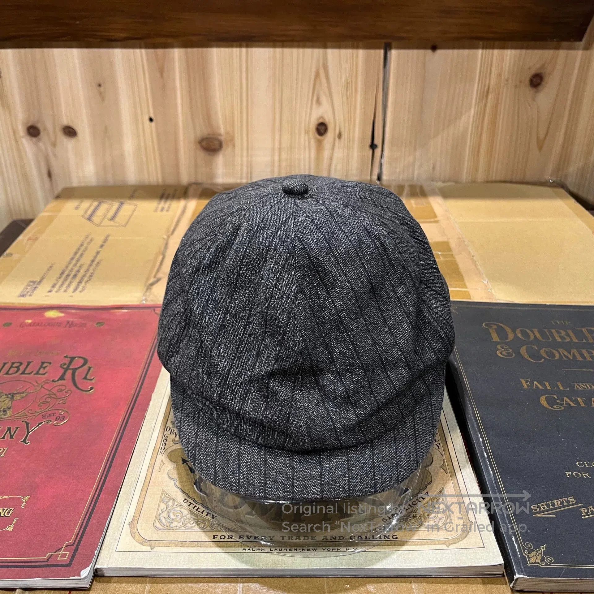 RRL Ralph Lauren rrl newsboy cap in dark gray. Size ONE SIZE - 1 Thumbnail