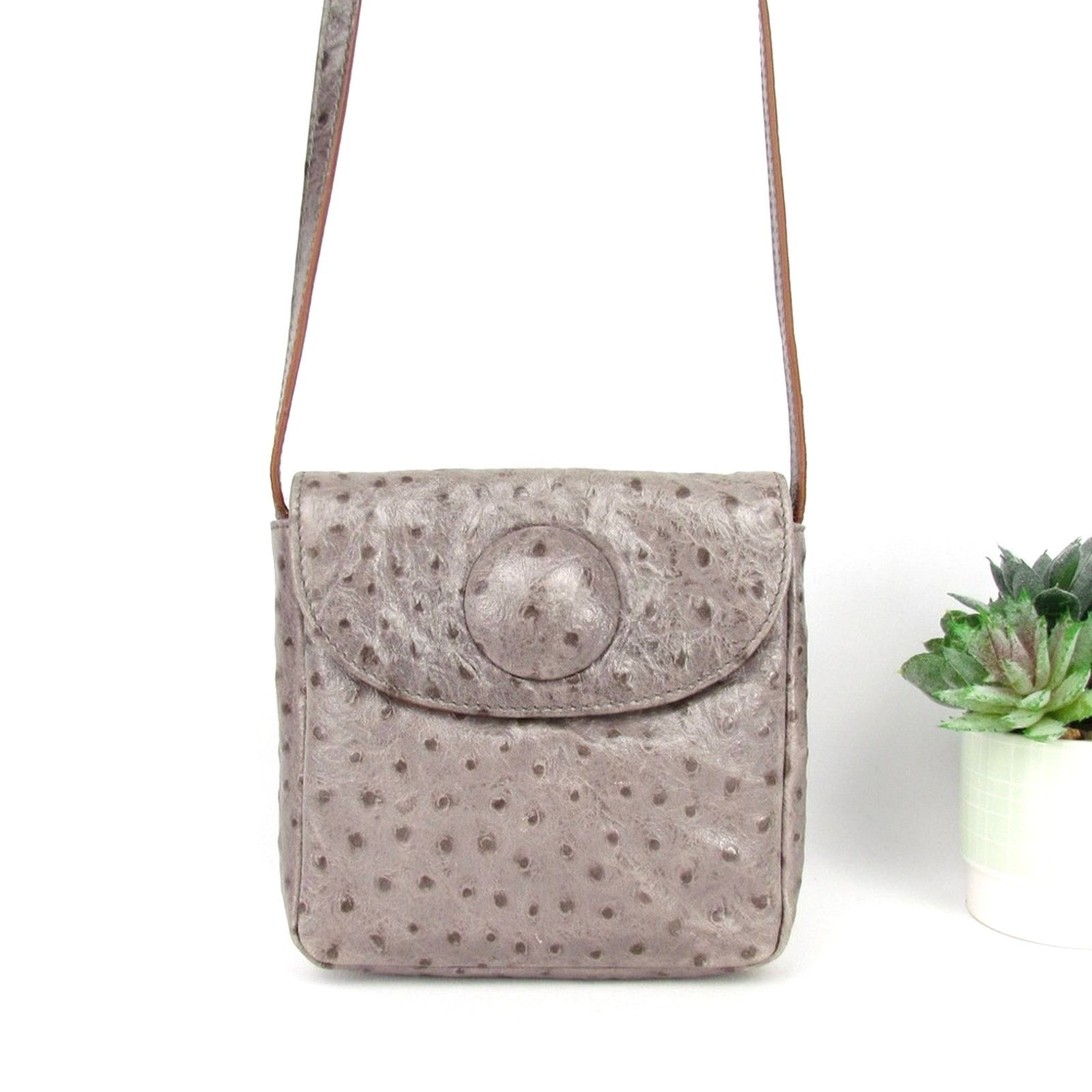 Hobo Hobo International Ostrich Grey Crossbody Mini Bag Size ONE SIZE - 1 Thumbnail