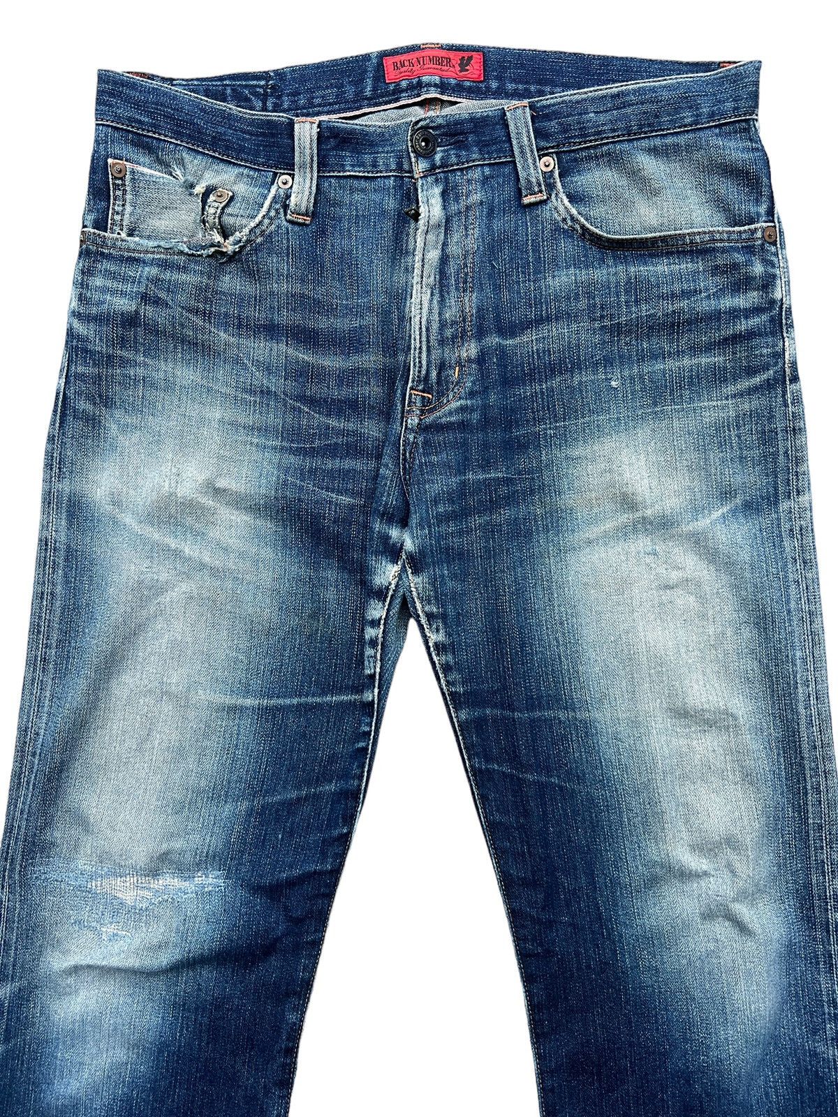 Japanese Brand BN Japan Patchwork Distressed Selvedge Denim Jeans 35x31 Size US 35 - 4 Thumbnail