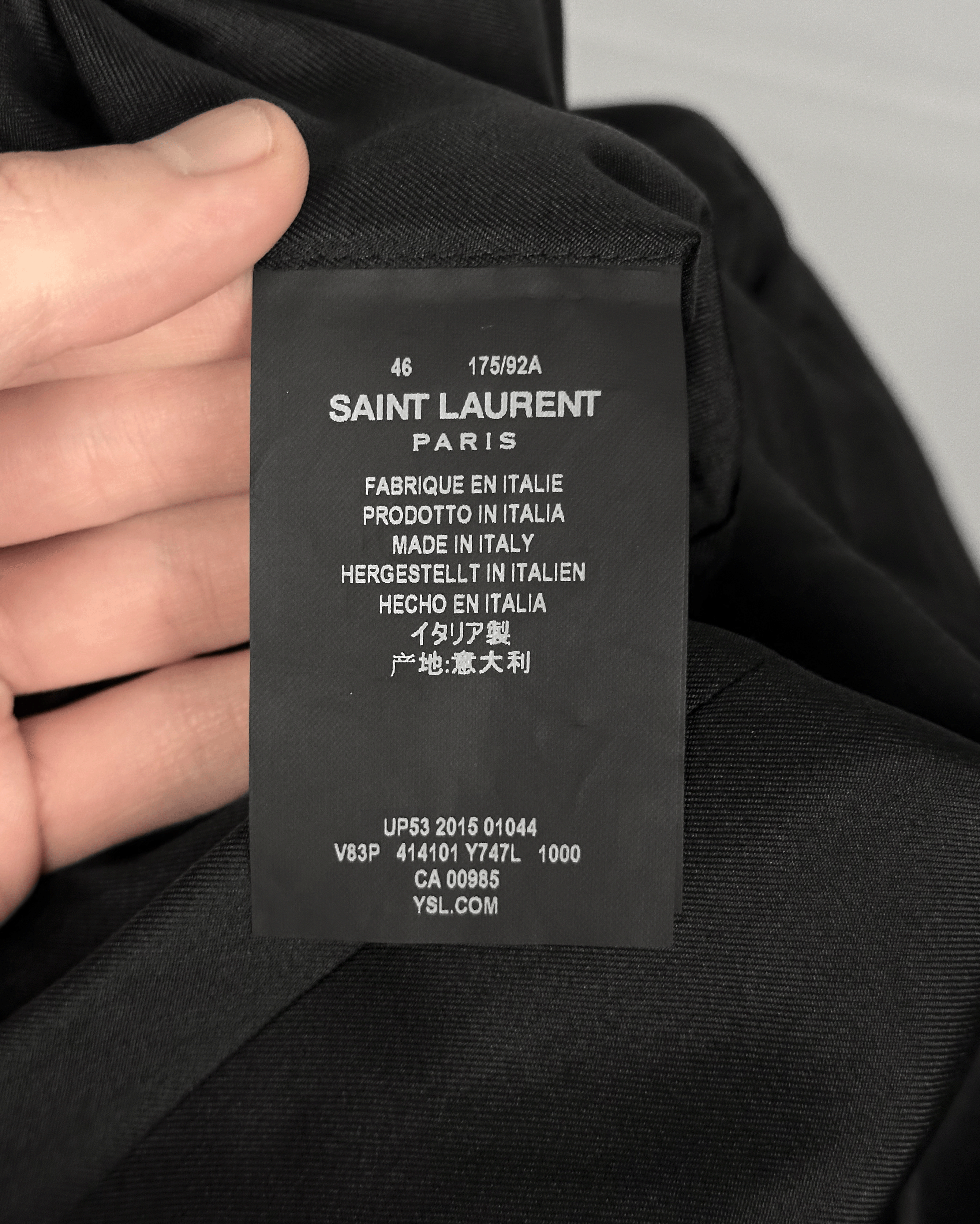 Saint Laurent Paris Saint Laurent Leather Collar Fringe Blazer Size US M / EU 48-50 / 2 - 9 Thumbnail