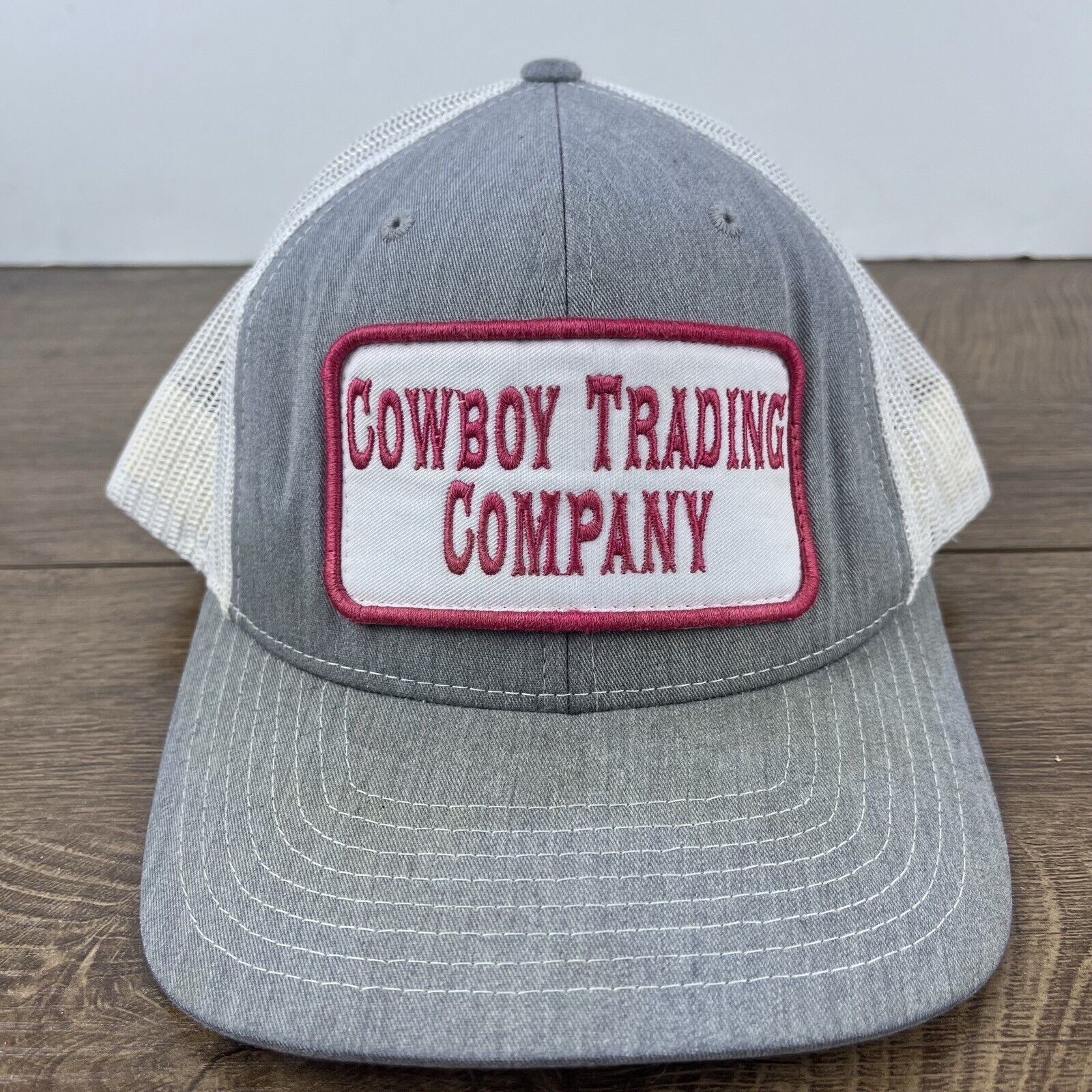 Other Cowboy Trading Company Hat Snapback Hat Gray Adjustable Hat Size ONE SIZE - 3 Thumbnail