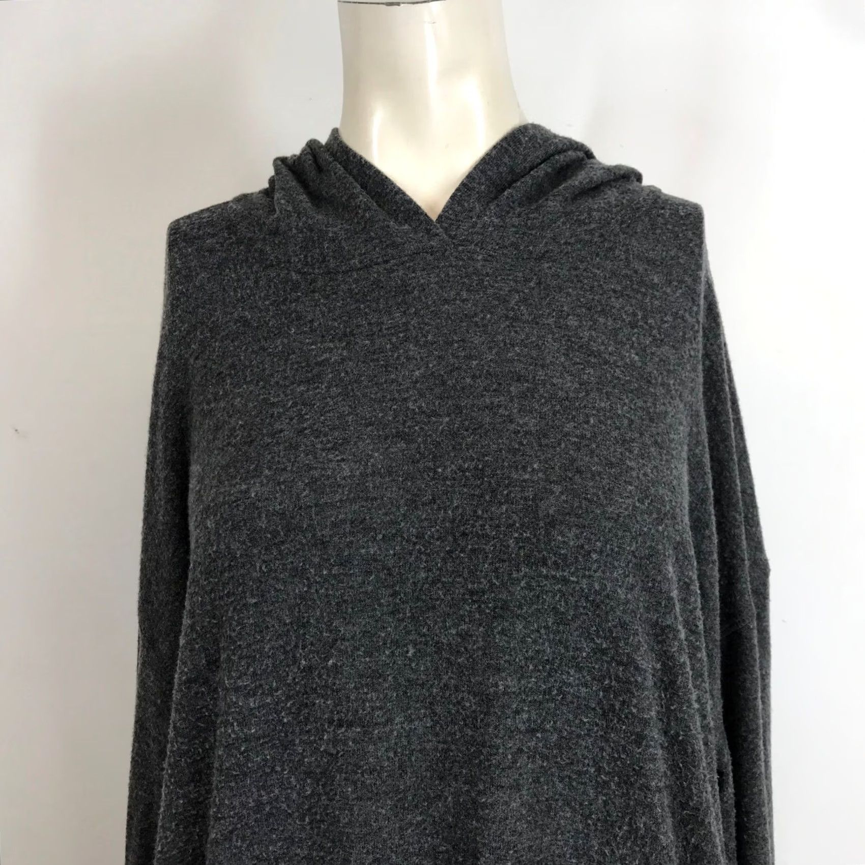 Vintage Project Social T Hoodie Charcoal Grey Cozy Relaxed Fit XL Women Size XL / US 12-14 / IT 48-50 - 2 Thumbnail