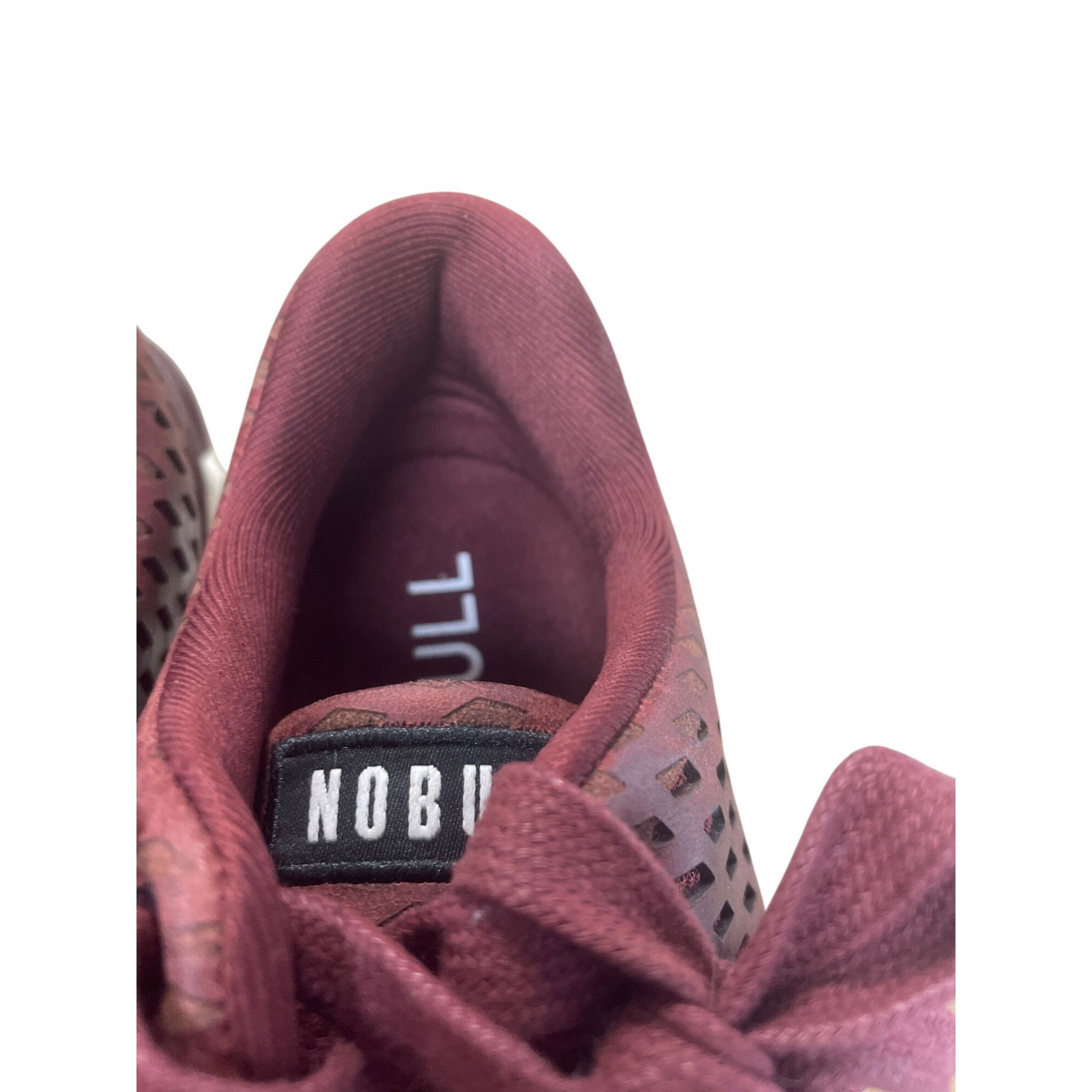 Other Nobull Mens Burgundy Knit perforated crossfit sneakers SZ 6 Size US 6.5 / EU 39-40 - 9 Thumbnail
