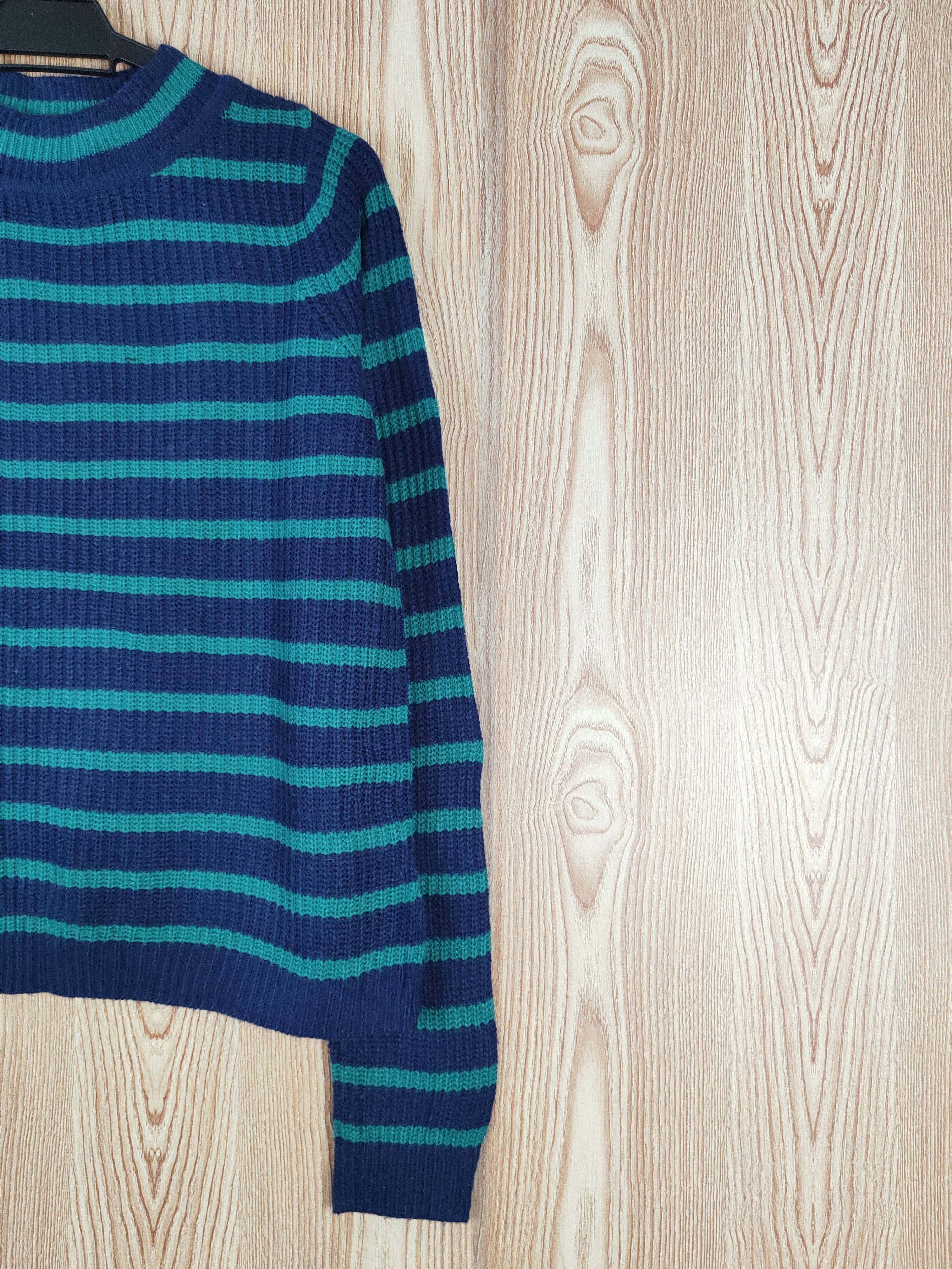 GU GU japan Stripe Knitwear Sweatshirts like kurt cobain #W310 Size US M / EU 48-50 / 2 - 5 Thumbnail