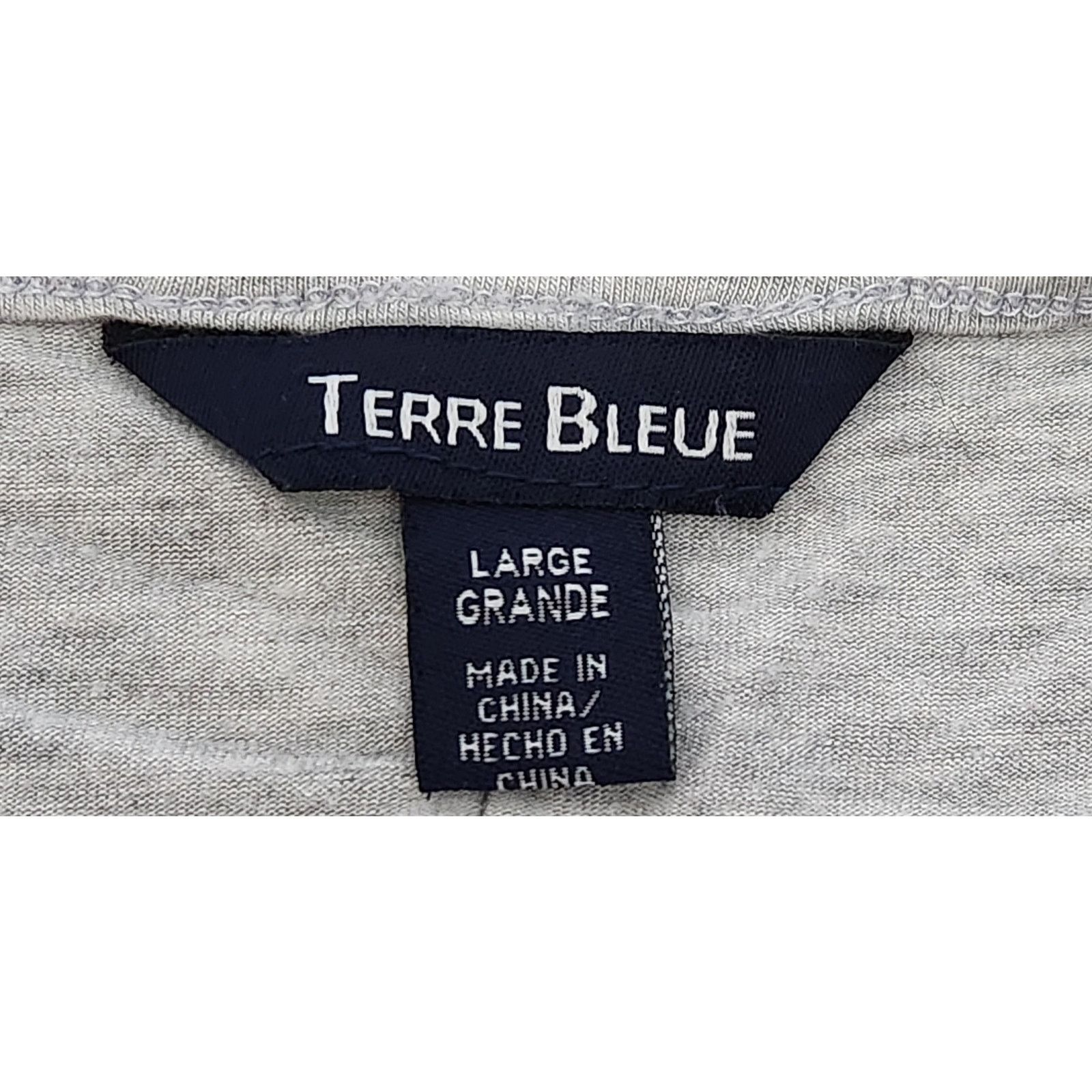 Other Terre Bleue Gray Heathered Short Sleeves Top Large Flowy Size L / US 10 / IT 46 - 4 Thumbnail