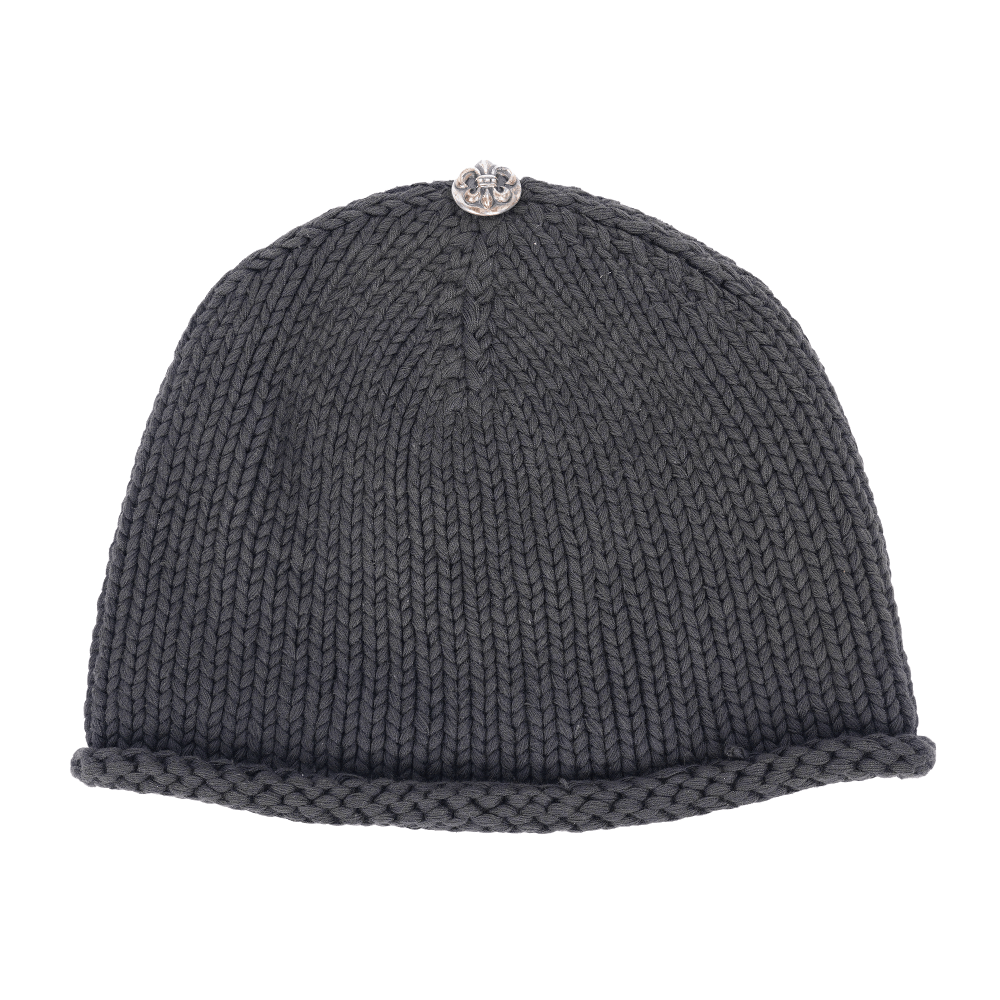 Chrome Hearts CHROME HEARTS FLEUR DE LIS CHARM BEANIE WITH HARDWARE Size ONE SIZE - 2 Thumbnail