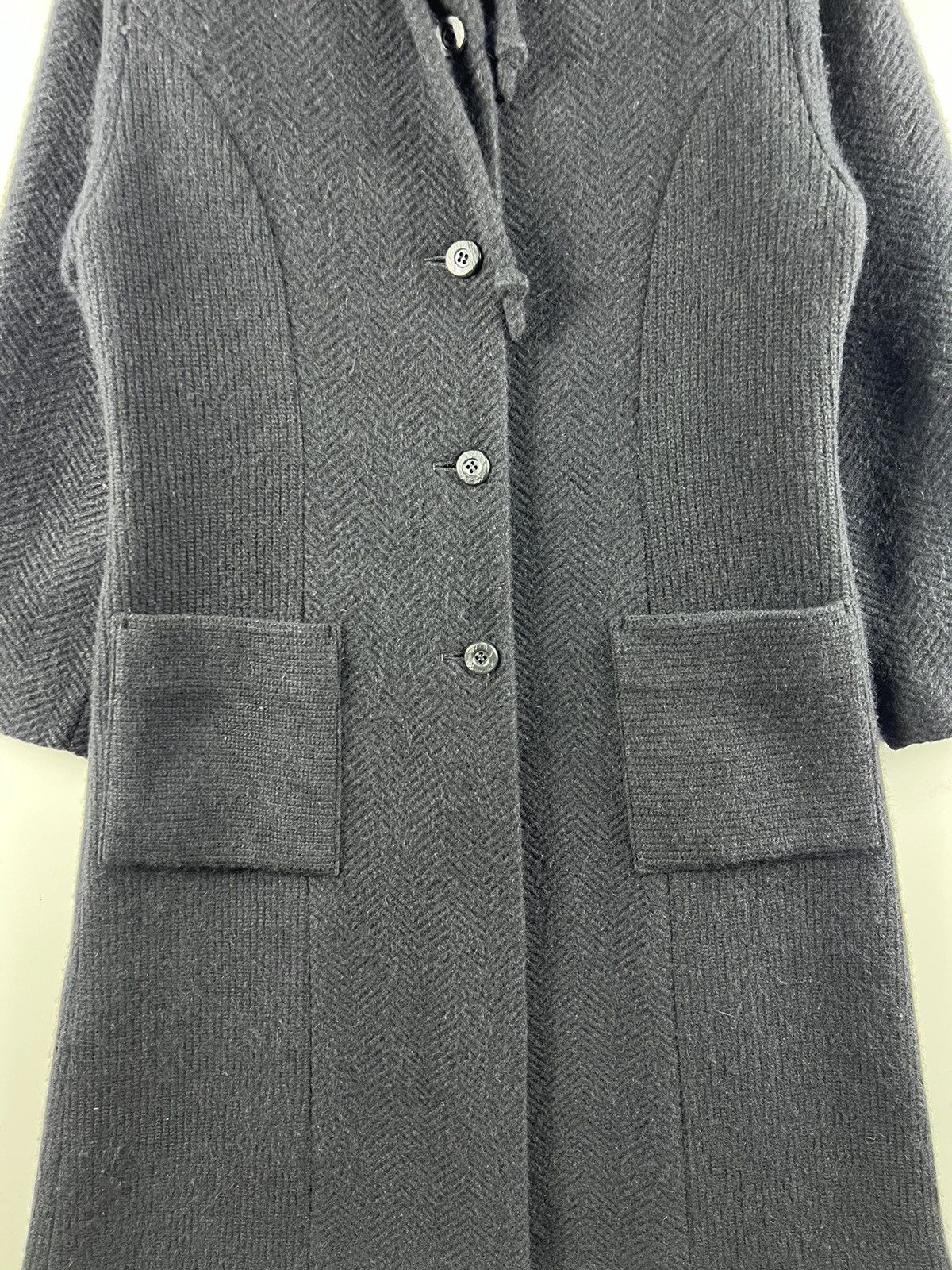Other 🔥 black Wool Knit Giglio hoodie Long Coat Size S / US 4 / IT 40 - 4 Thumbnail