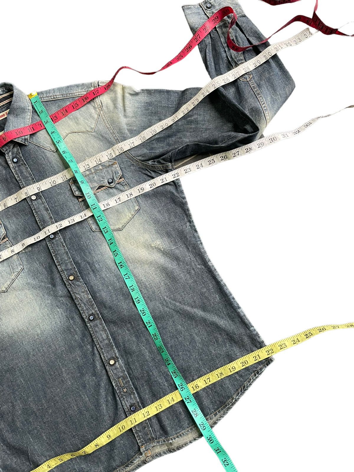 Japanese Brand Reign Italia Selvedge Western Shirt Size US L / EU 52-54 / 3 - 21 Thumbnail