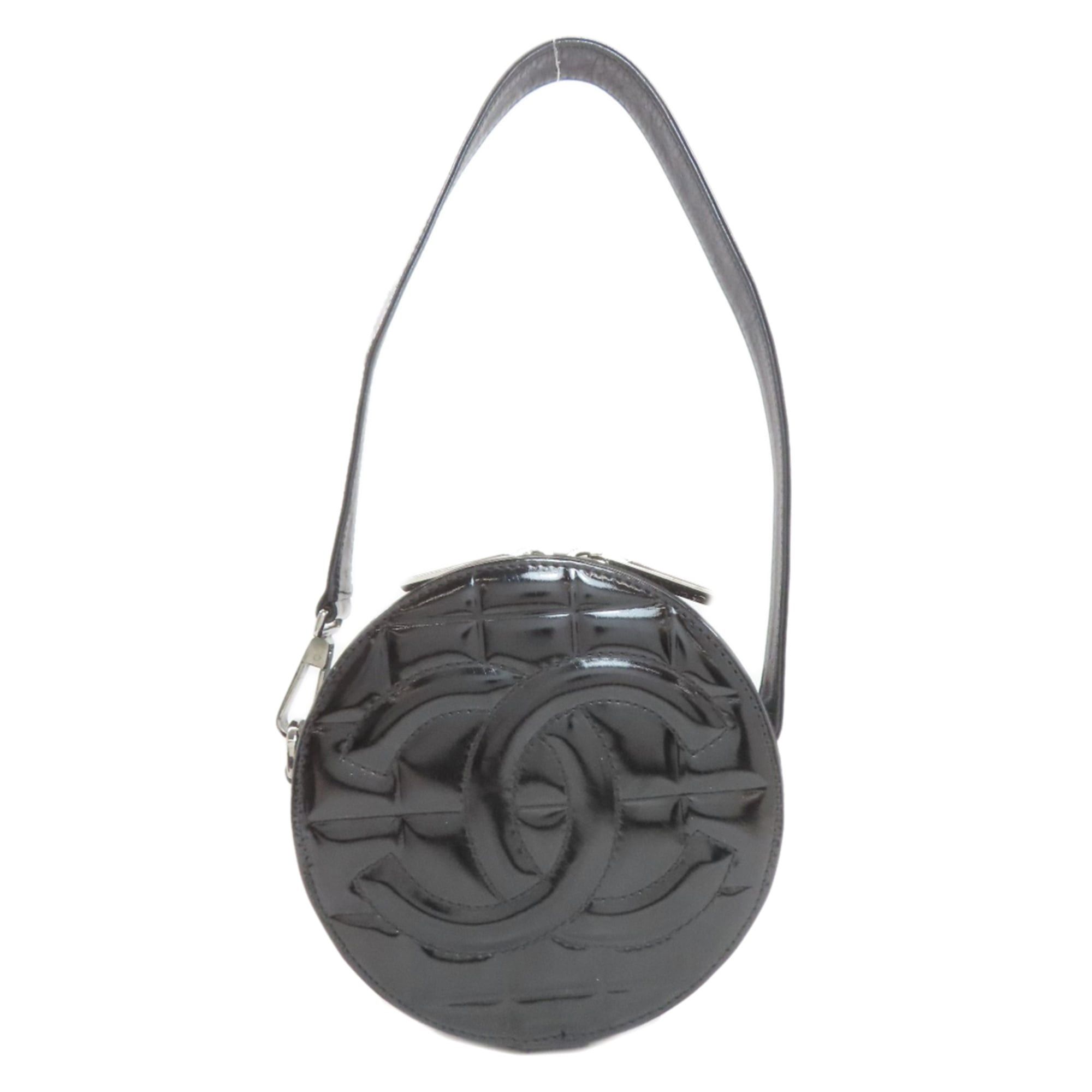 Chanel Chanel Coco Mark Silver Hardware Shoulder Bag Enamel Women's CHANEL Size ONE SIZE - 1 Thumbnail