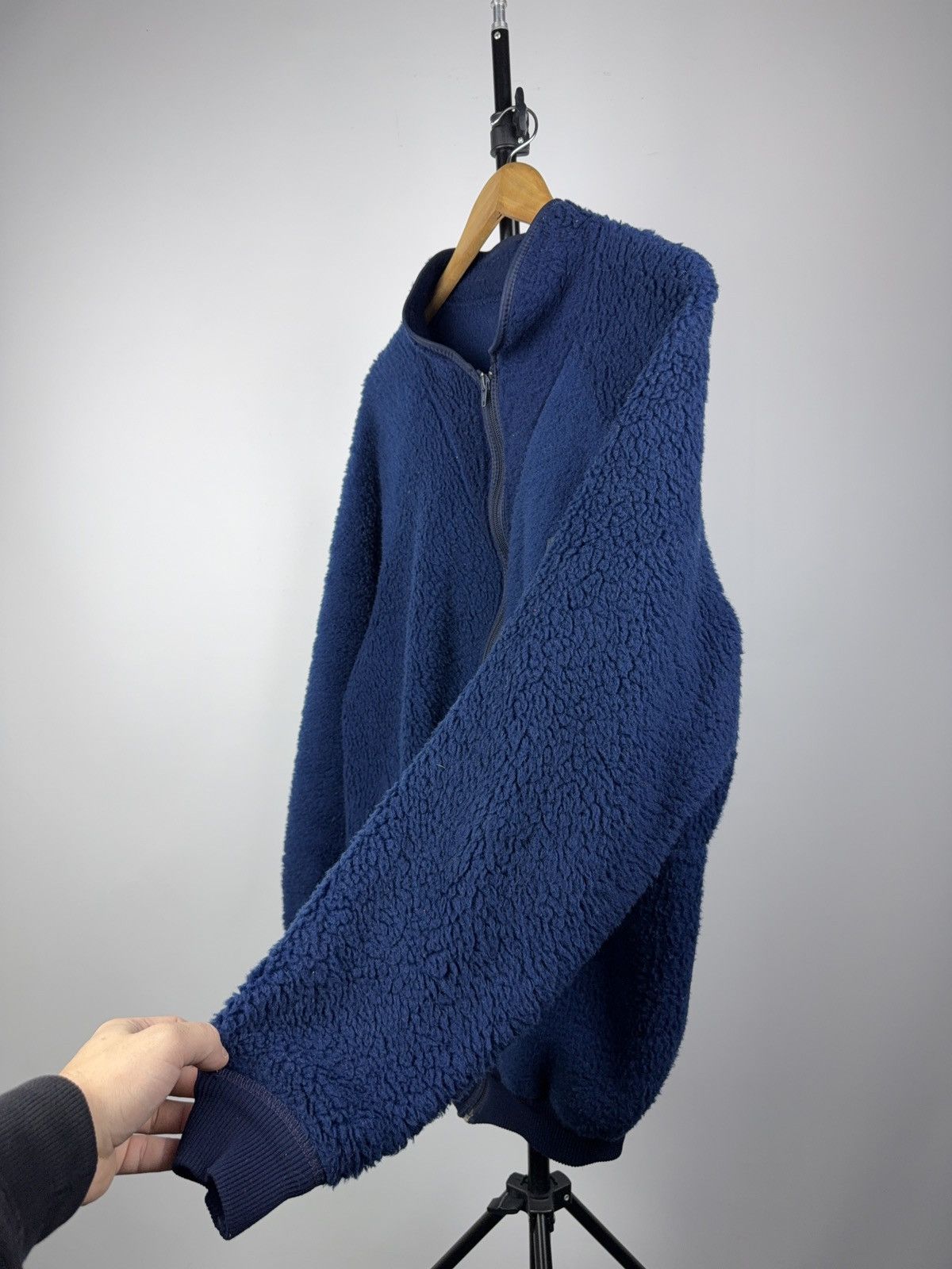 Helly Hansen Retro VNTG Helly Hansen Navy Sherpa Fleece Jacket Outdoor L Size US L / EU 52-54 / 3 - 7 Thumbnail