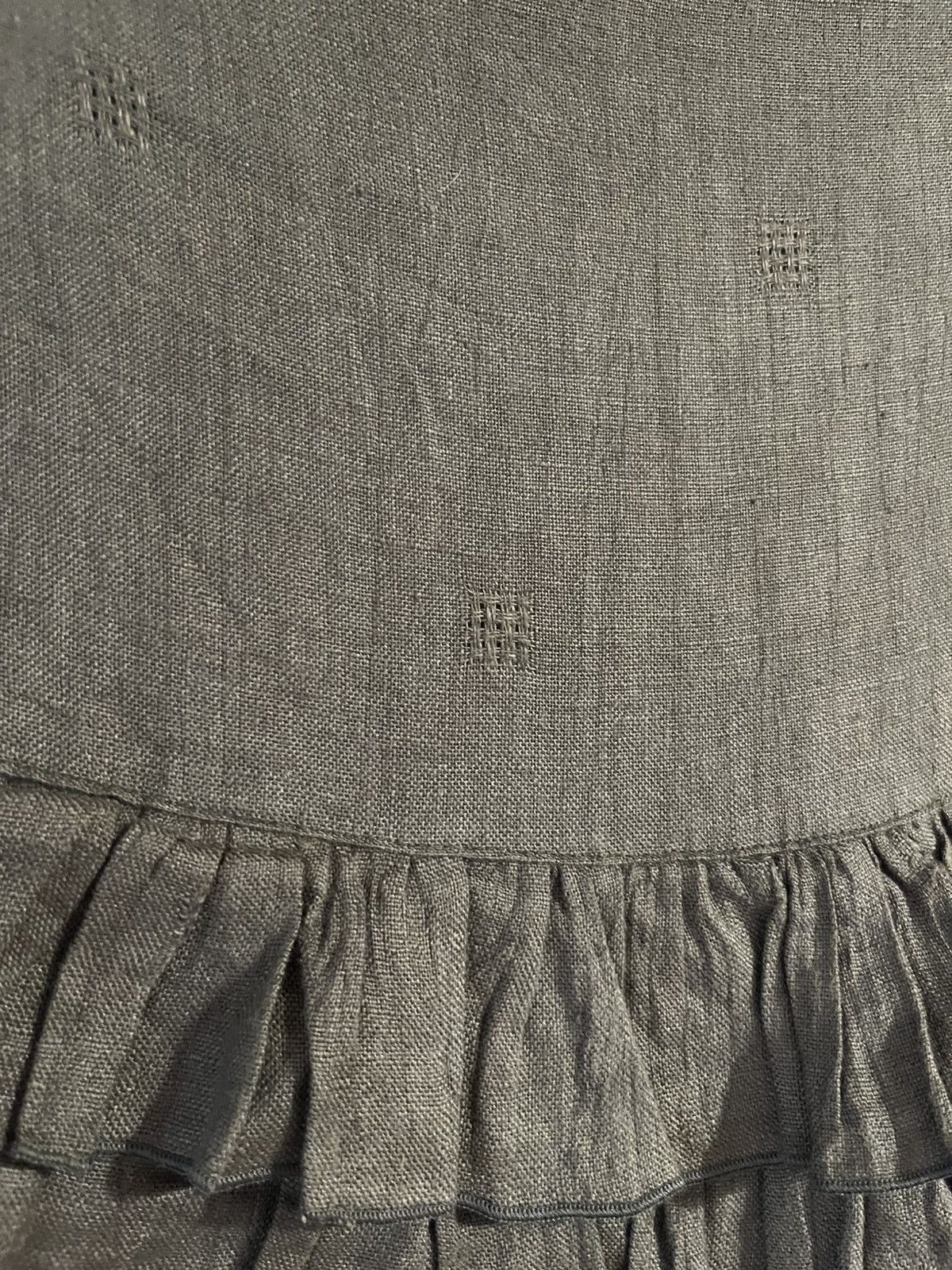 Other Umbreto Ginocchietti Avant Garde Linen Mini Skirt Size 27" / US 4 / IT 40 - 5 Thumbnail