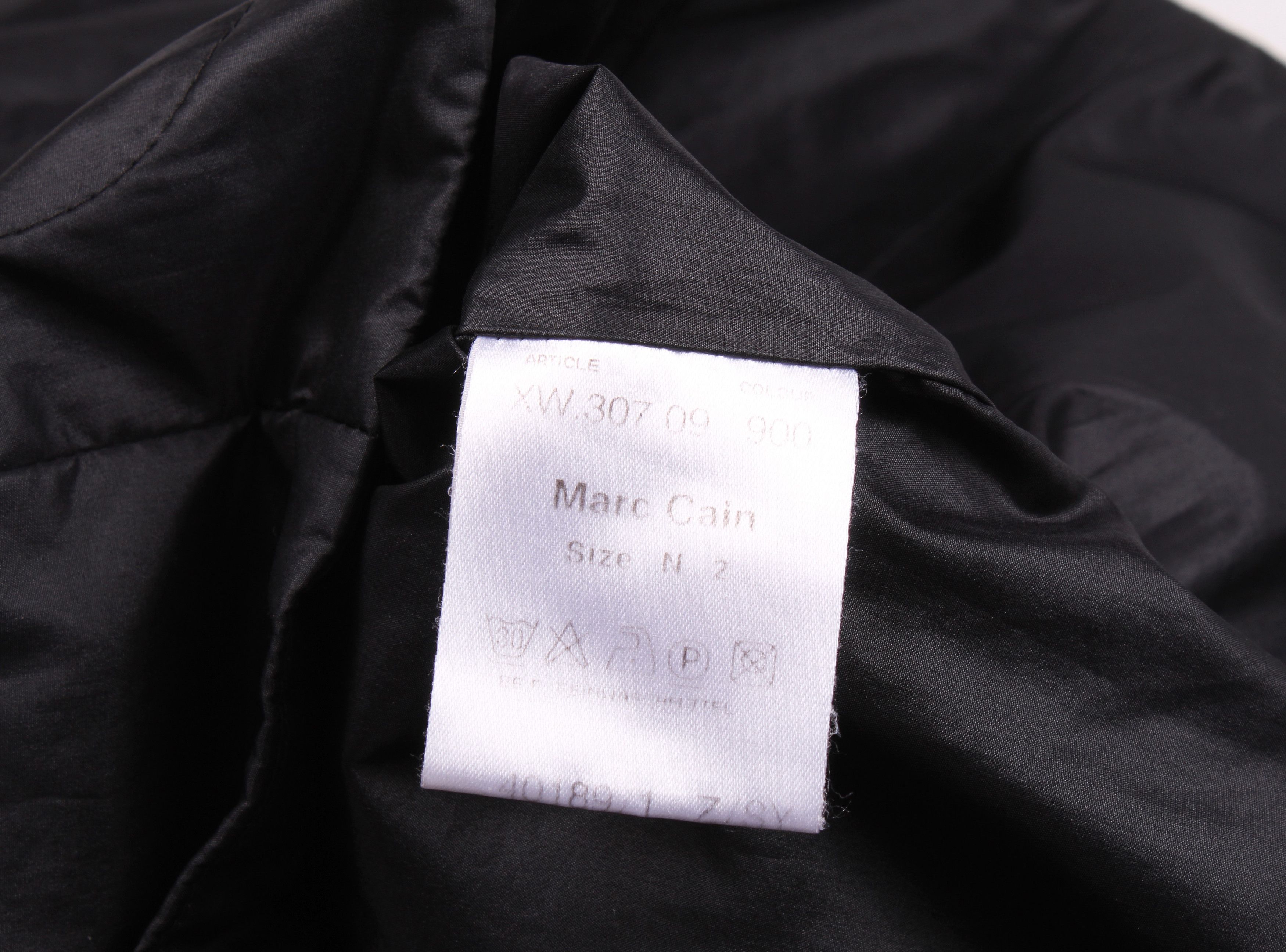 Vintage Vintage Marc Cain Black Nylon Blazer Jacket Size S / US 4 / IT 40 - 6 Thumbnail