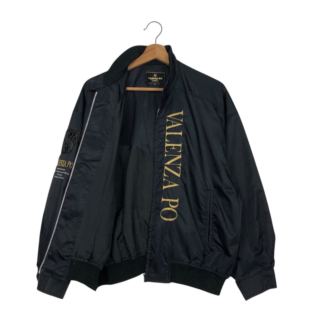 Japanese Brand Vintage Satin Bomber Jacket Valenzia Po Sports Issey Miyake Size US M / EU 48-50 / 2 - 14 Thumbnail
