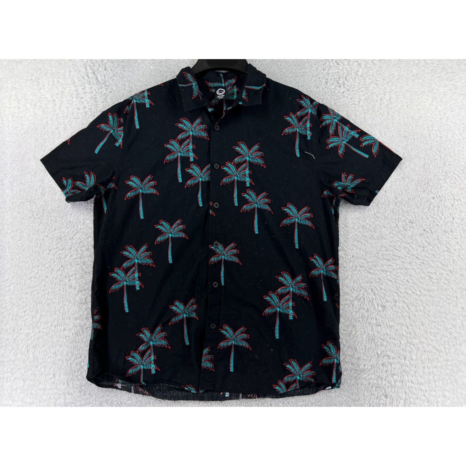 Vintage NEFF Shirt Mens Medium Black Palm Tree All Over Print Hawaiian 100% Cotton Beach Size US M / EU 48-50 / 2 - 2 Thumbnail