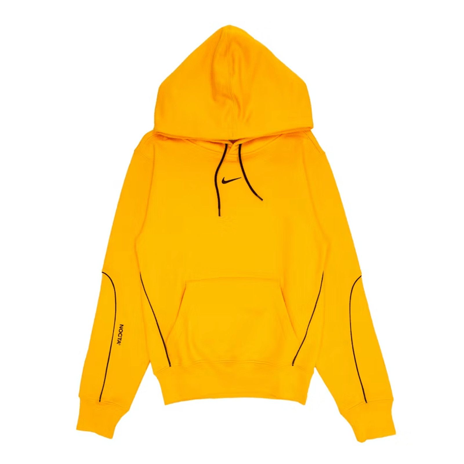 image of Nike X Drake Nocta Hooded Sweatshirt Yellow, Men's (Size Large)