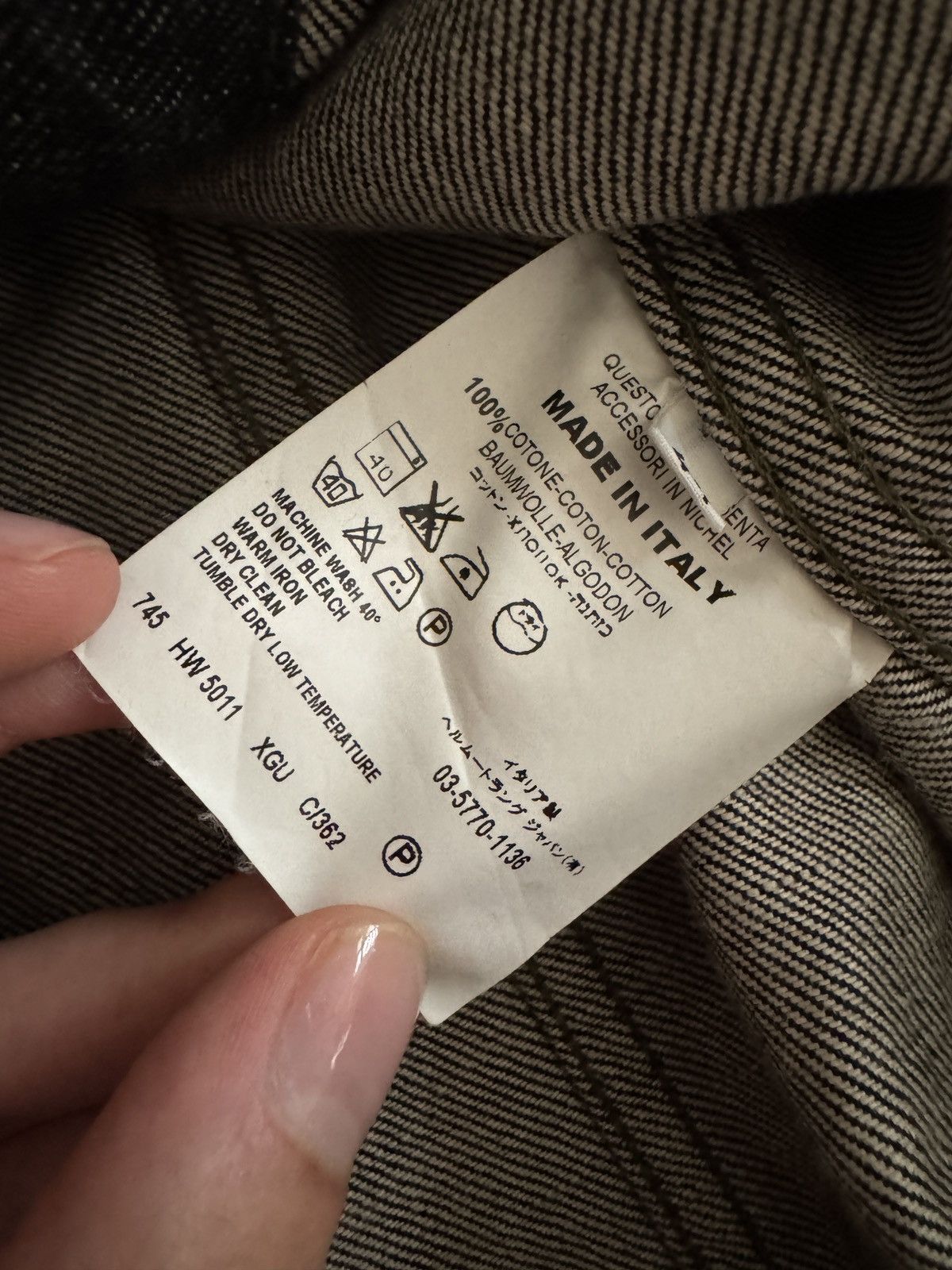 Helmut Lang Helmut Lang SS04 Raw Denim Jacket Black Slim 2 Pocket Unisex Size US M / EU 48-50 / 2 - 8 Thumbnail