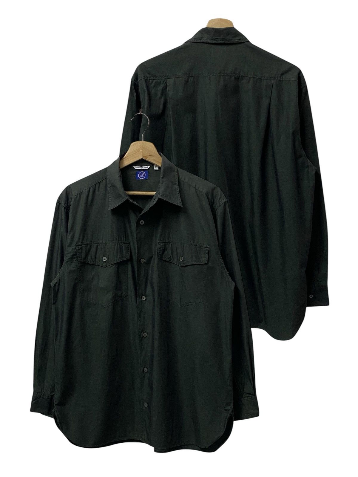 C.P. Company × Vintage Vintage 1995 C.P COMPANY Long Sleeve Shirt Button Ups Size US M / EU 48-50 / 2 - 1 Thumbnail