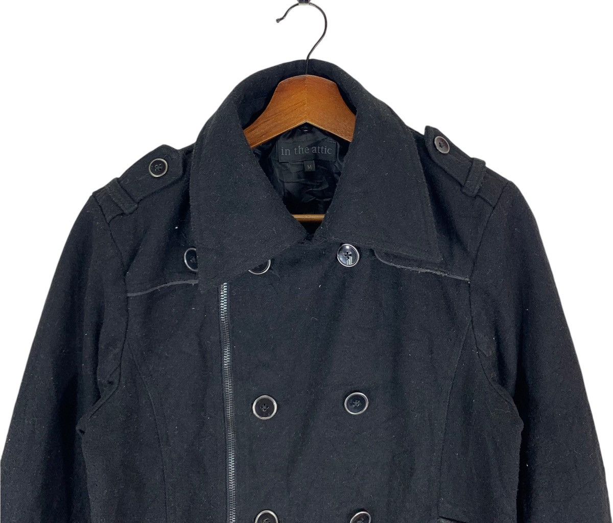 In The Attic × Japanese Brand 🔥🔥 VINTAGE IN THE ATTICS DOUBLE COLLAR BIKER JACKET Size US M / EU 48-50 / 2 - 4 Thumbnail