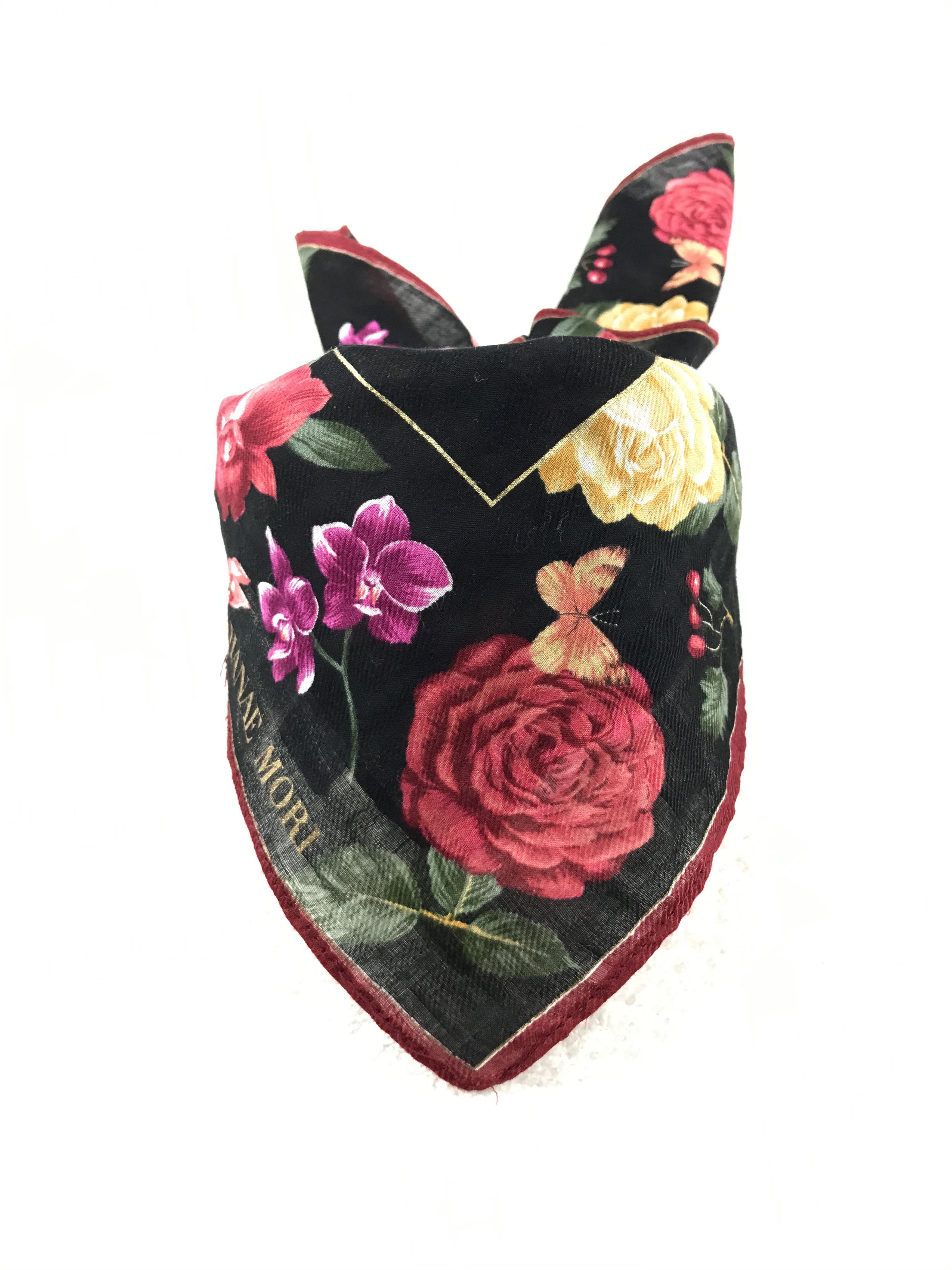 Hanae Mori × Japanese Brand × Vintage Vintage Hanae Mori Bandana Neckerchief Handkerchief Size ONE SIZE - 3 Thumbnail