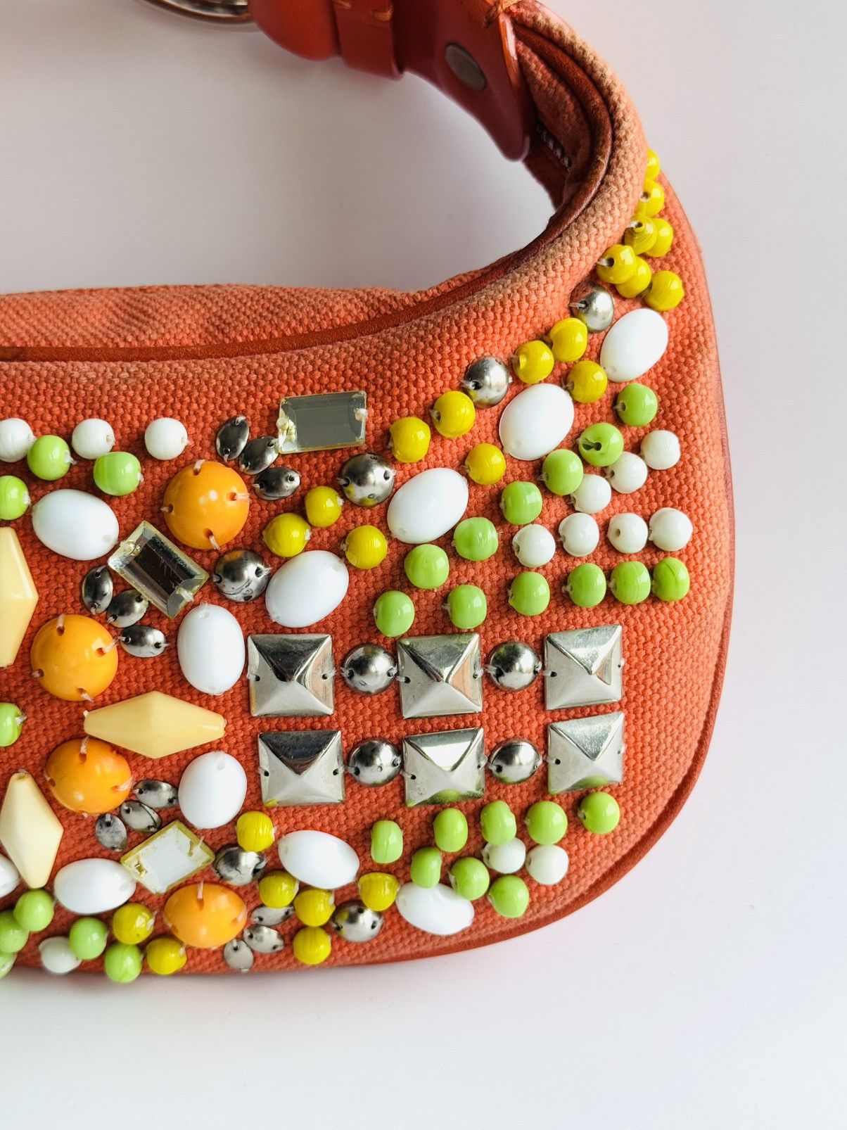 Chloe Vintage beaded Chloe Bracelet bag by Phoebe Philo orange Size ONE SIZE - 16 Thumbnail