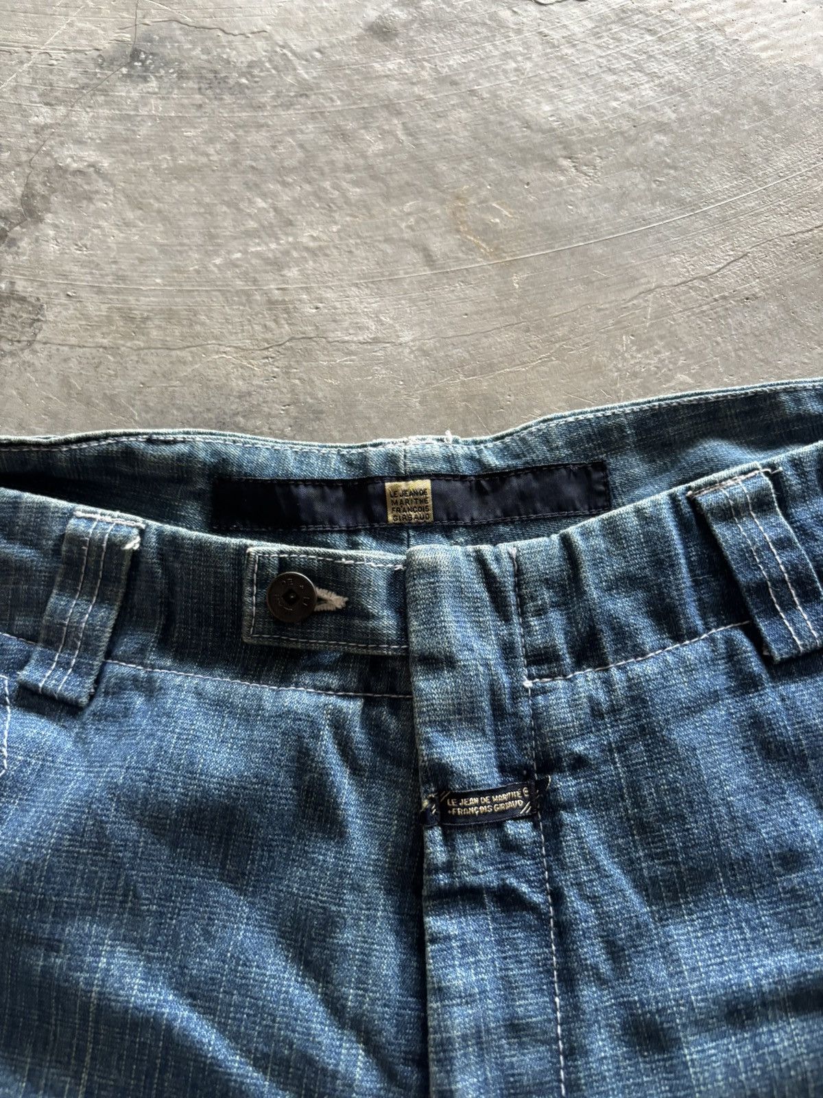 Marithe + Francois Girbaud RARE MFG marithe francois girbaud BAGGY STRAP WIDE LEG JEANS Size US 35 - 10 Thumbnail